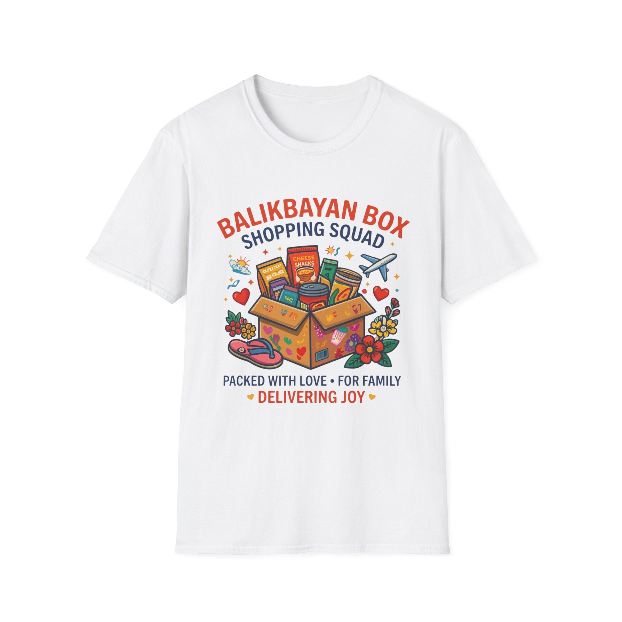 Balikbayan Box T-Shirt — "Balikbayan Box Shopping Squad" Filipino Care Package Tee