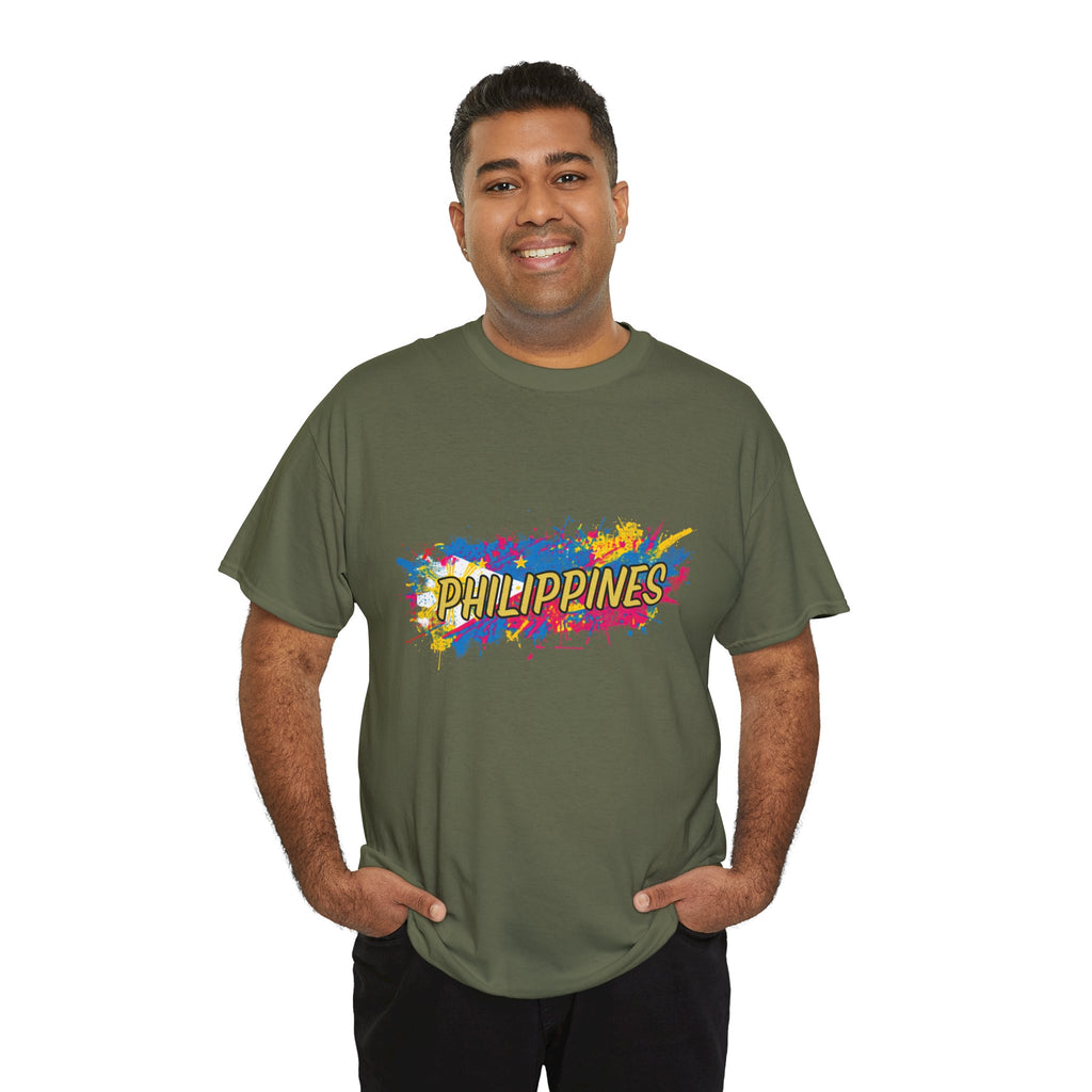 Philippines Color Splash T‑Shirt — Vibrant Filipino Pride Tee