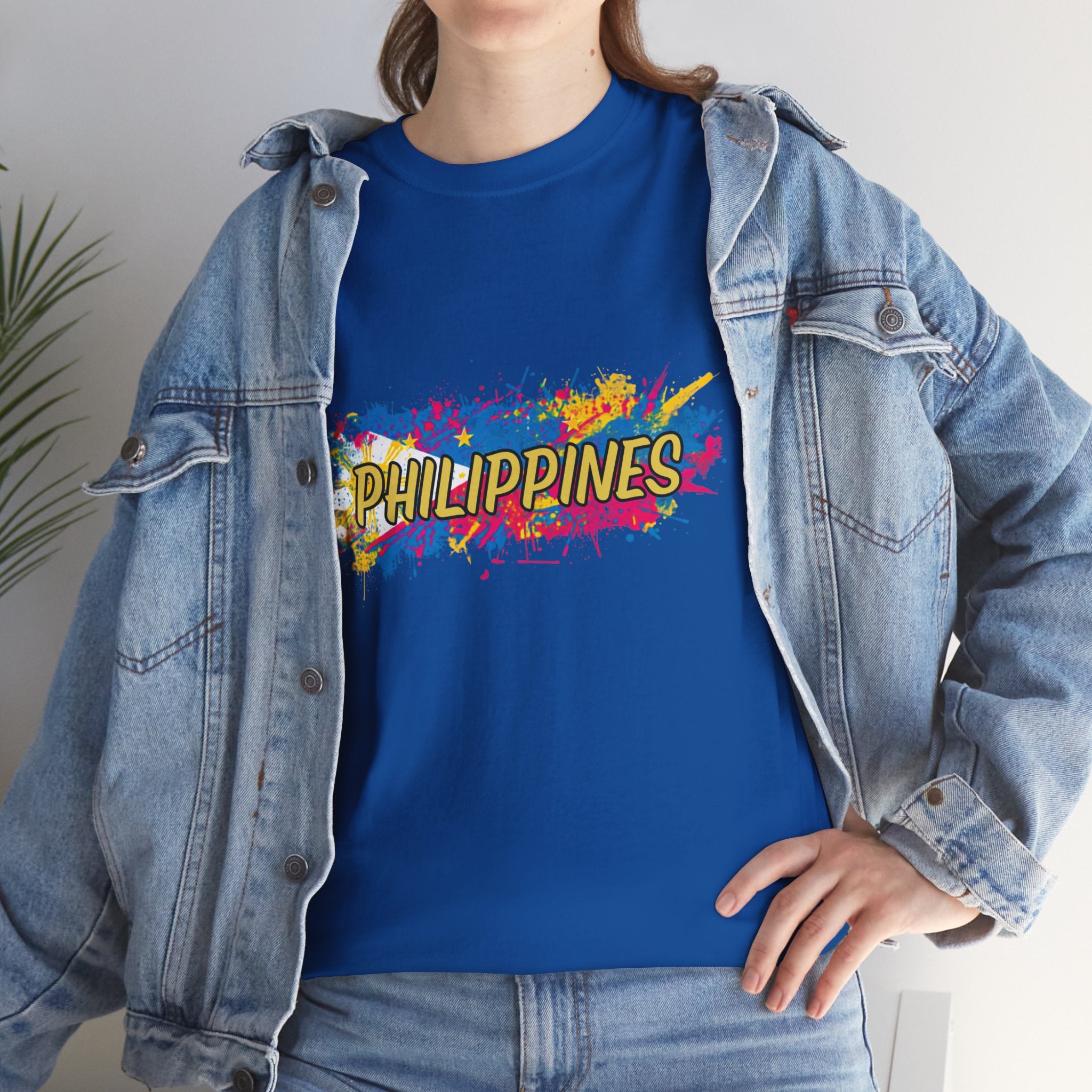 Philippines Color Splash T‑Shirt — Vibrant Filipino Pride Tee