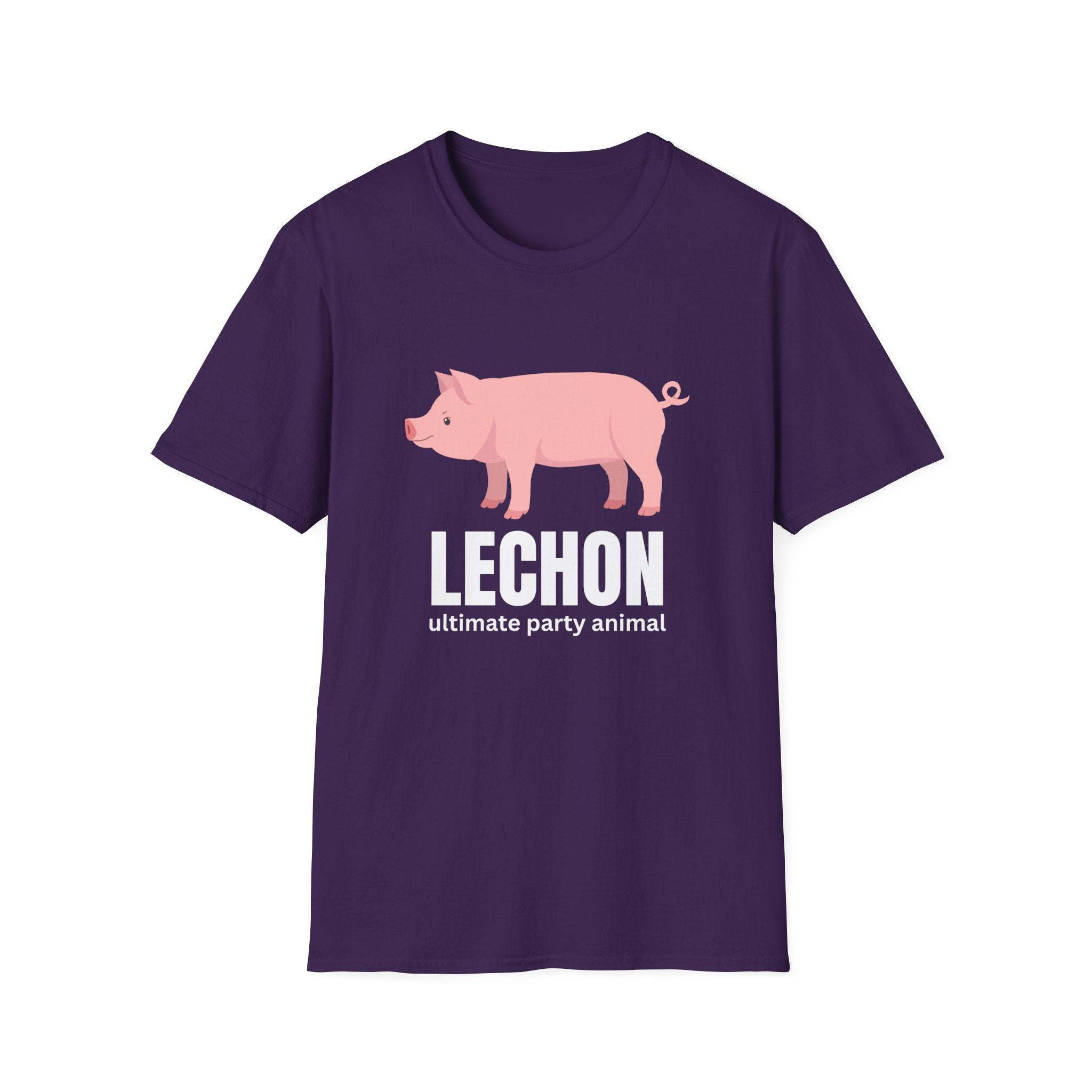 Lechon Pig T-Shirt — “Lechon: ultimate party animal” Funny Filipino Roast Pork Tee