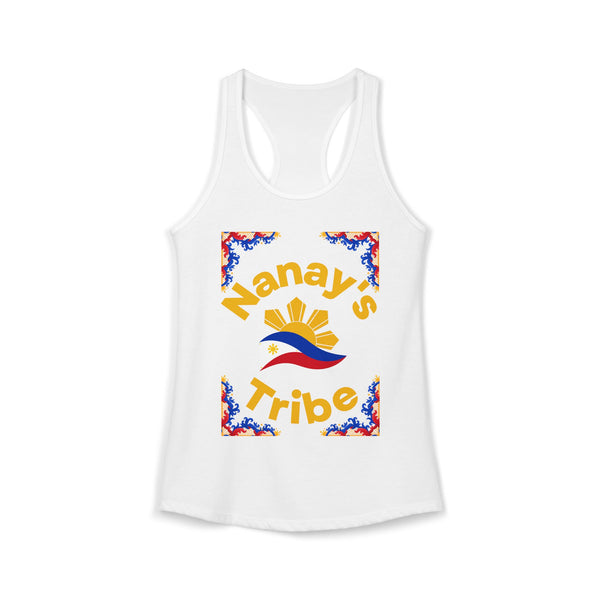 Nanay's Tribe, filipino, Philippines FlagIdeal Racerback Tank