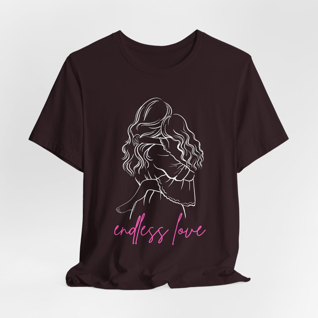 Endless Love Graphic Tee — Minimal Pink Script Mother & Daughter Romantic Shirt