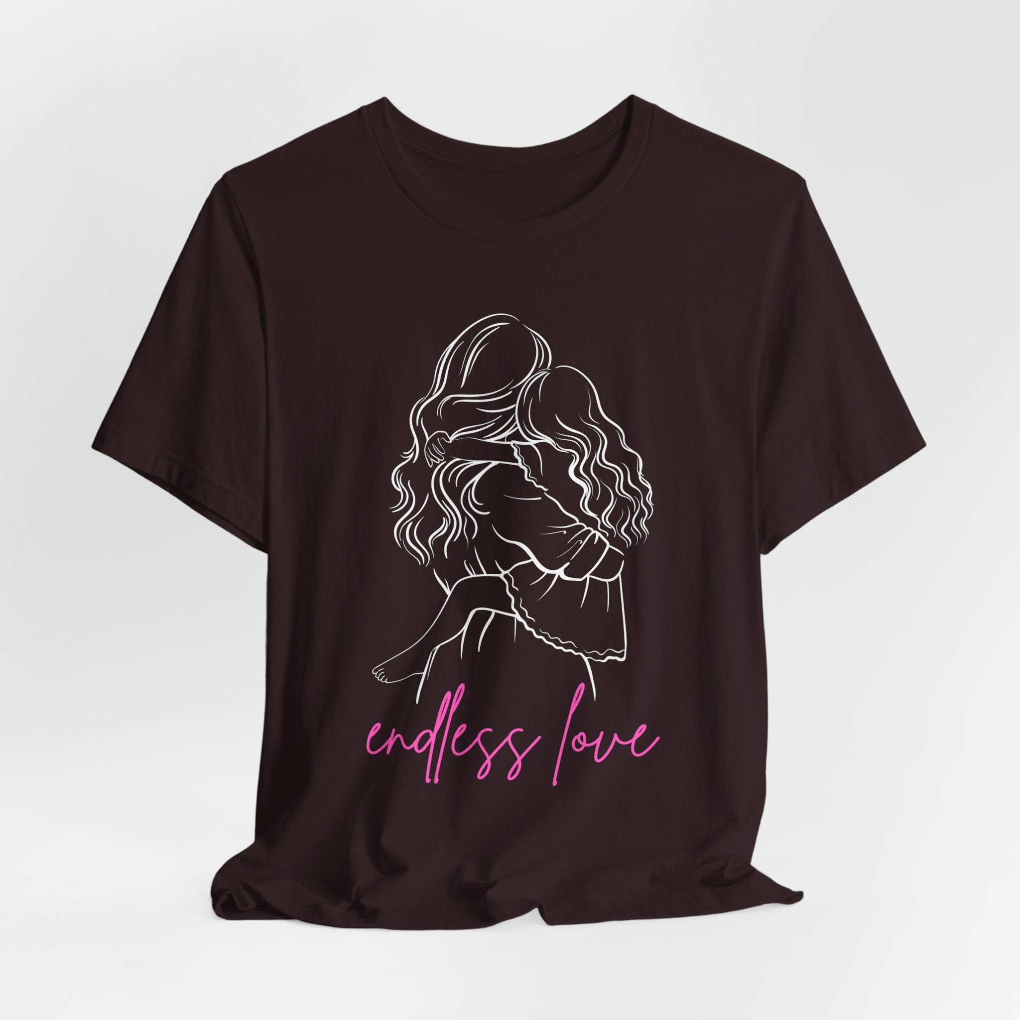 Endless Love Graphic Tee — Minimal Pink Script Mother & Daughter Romantic Shirt