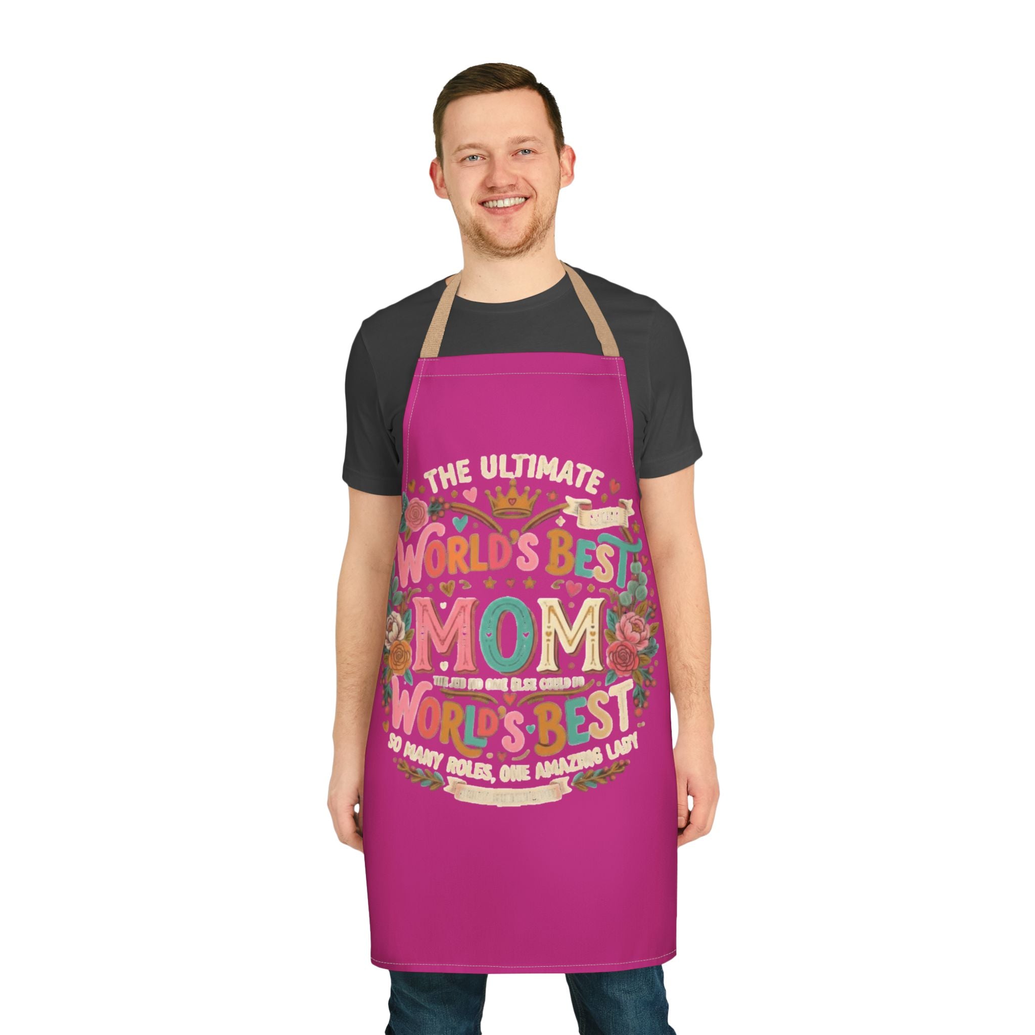 World's Best Mom Floral Apron — Ultimate Mother's Day Gift