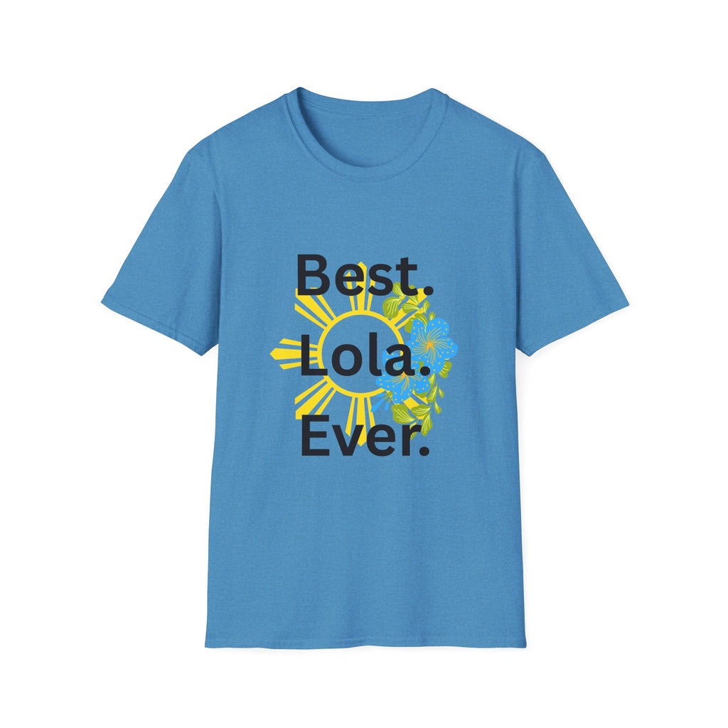 Baby boy pregnancy announcement for the Best Lola Ever T-Shirt — Floral Sun Graphic Tee for Grandma/Mother’s Day