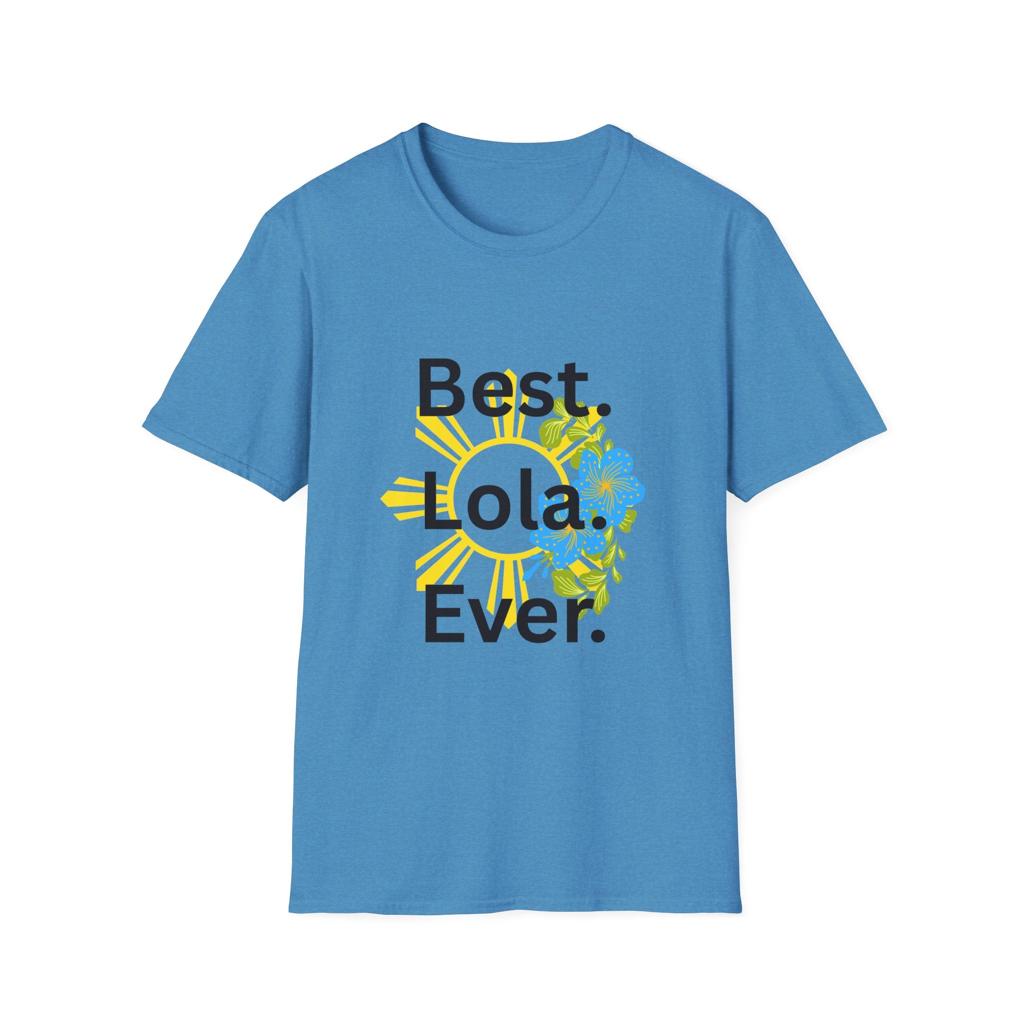 Baby boy pregnancy announcement for the Best Lola Ever T-Shirt — Floral Sun Graphic Tee for Grandma/Mother’s Day