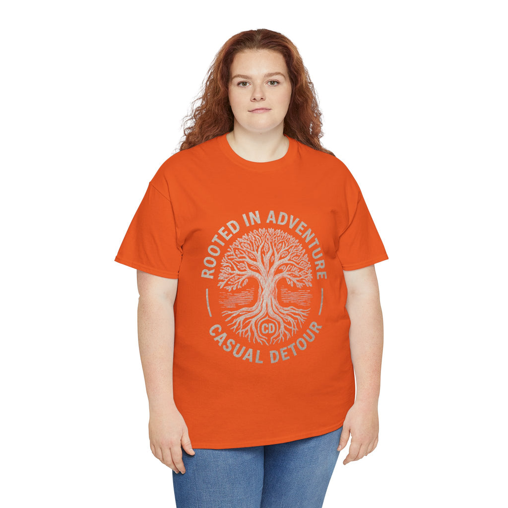 Adventure Tree T‑Shirt — "Rooted in Adventure, Casual Detour" Outdoor Graphic Tee