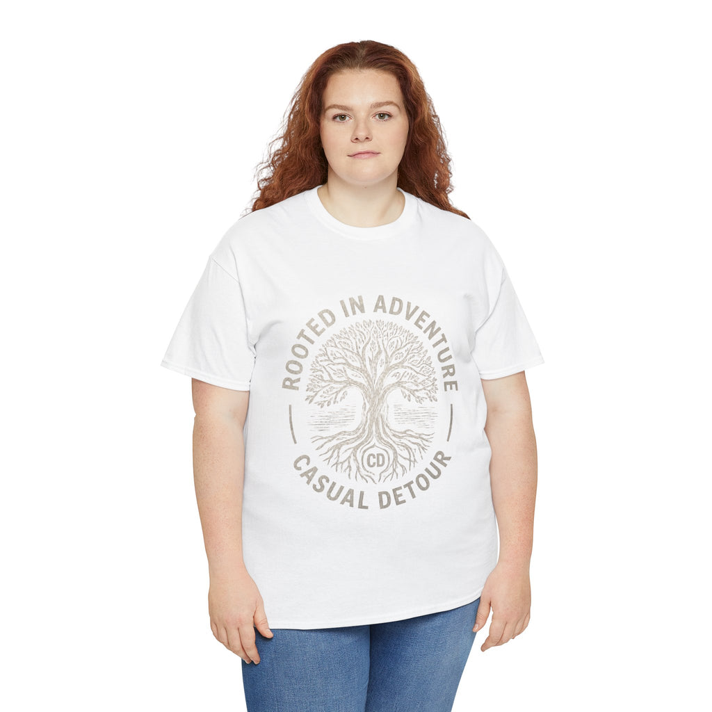 Adventure Tree T‑Shirt — "Rooted in Adventure, Casual Detour" Outdoor Graphic Tee
