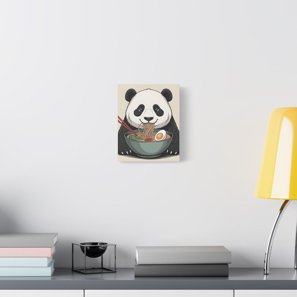 Panda Ramen Canvas Print