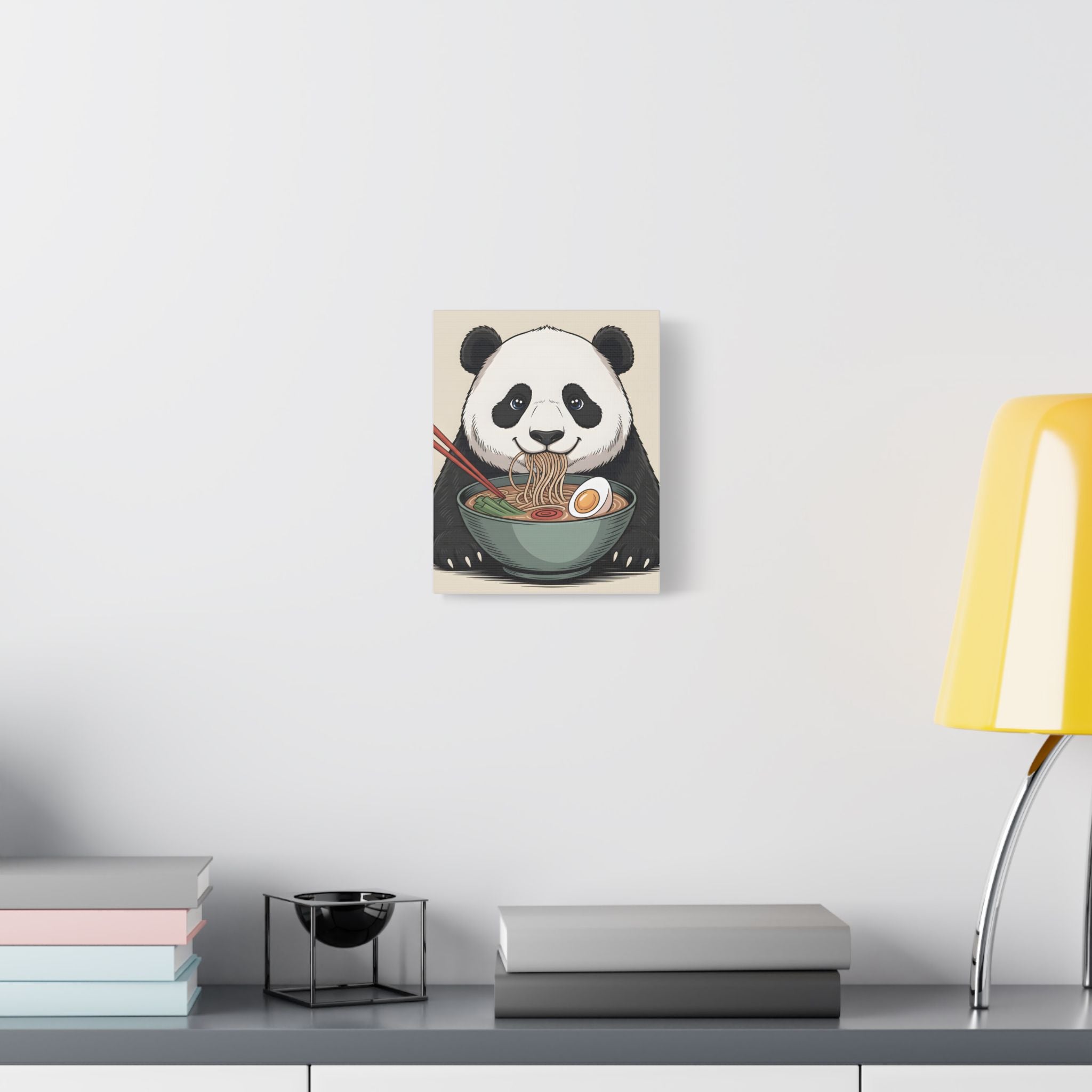 Panda Ramen Canvas Print