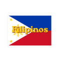 Filipinos Flag Sticker — Filipino, Phillipines, ,  Pride Kiss-Cut Decal