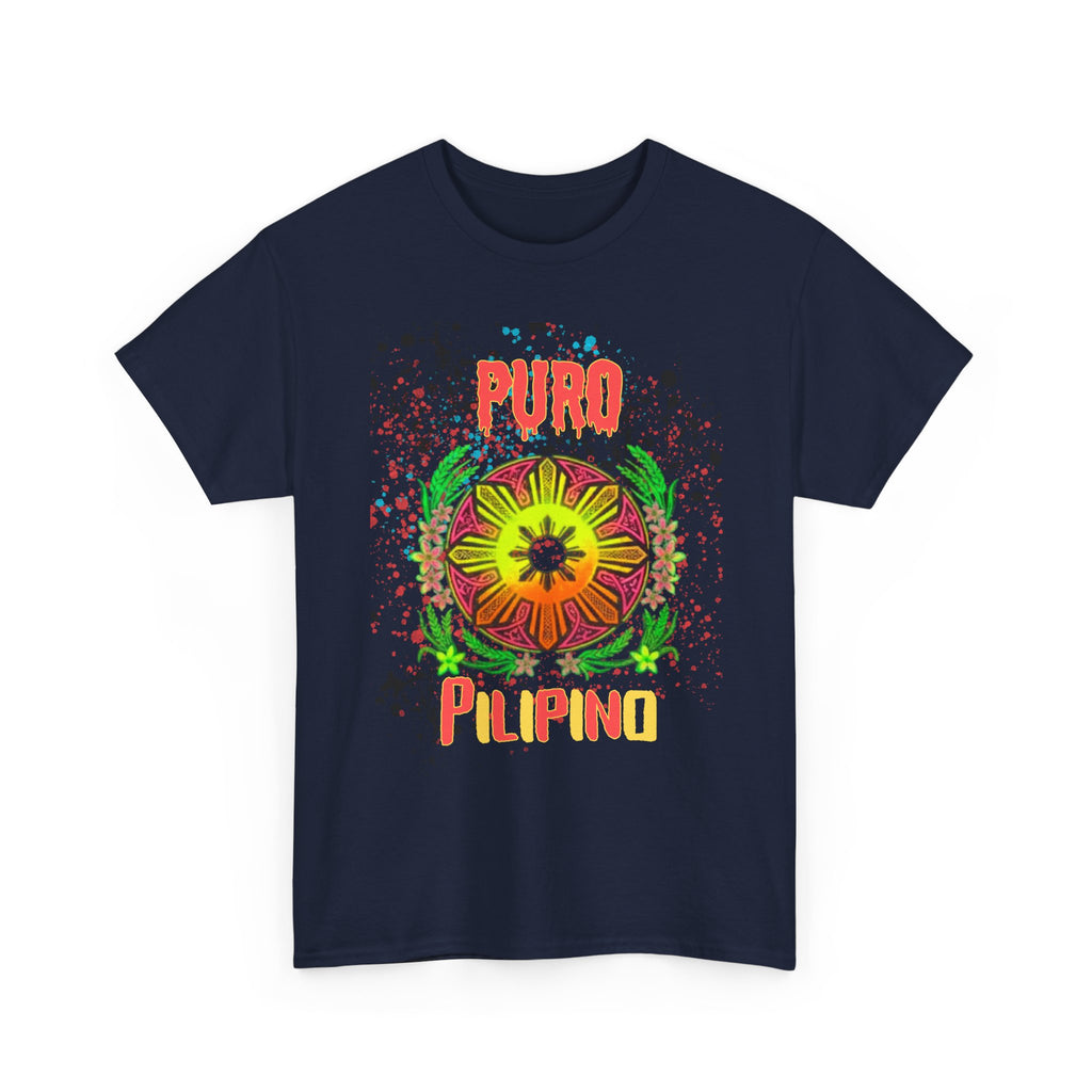 Puro Pilipino Graphic Tee — Vibrant Filipino Pride Floral Design