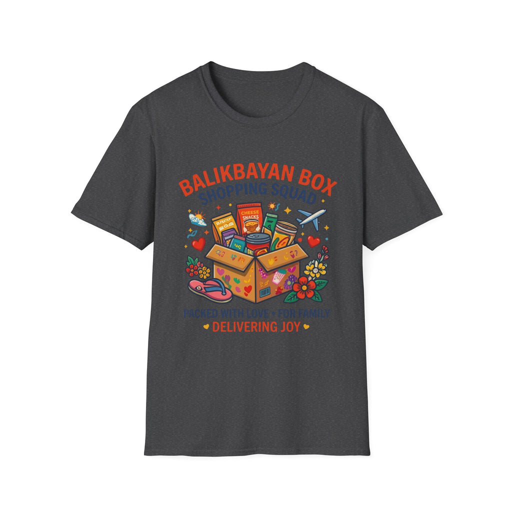 Balikbayan Box T-Shirt — "Balikbayan Box Shopping Squad" Filipino Care Package Tee