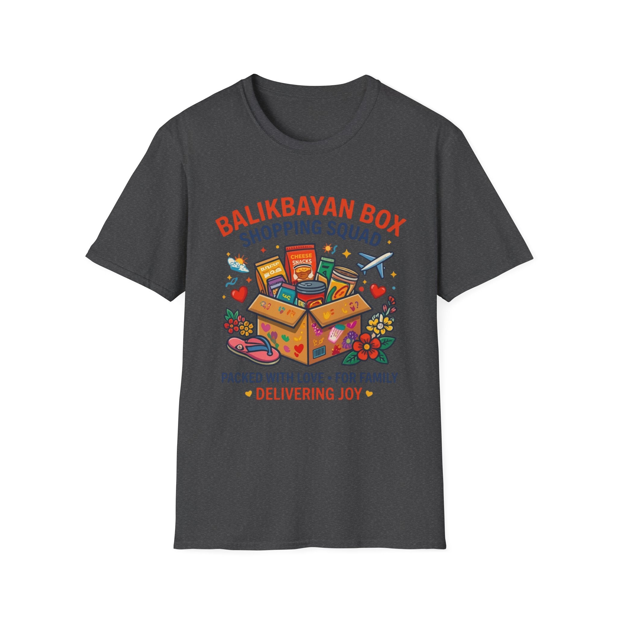 Balikbayan Box T-Shirt — "Balikbayan Box Shopping Squad" Filipino Care Package Tee