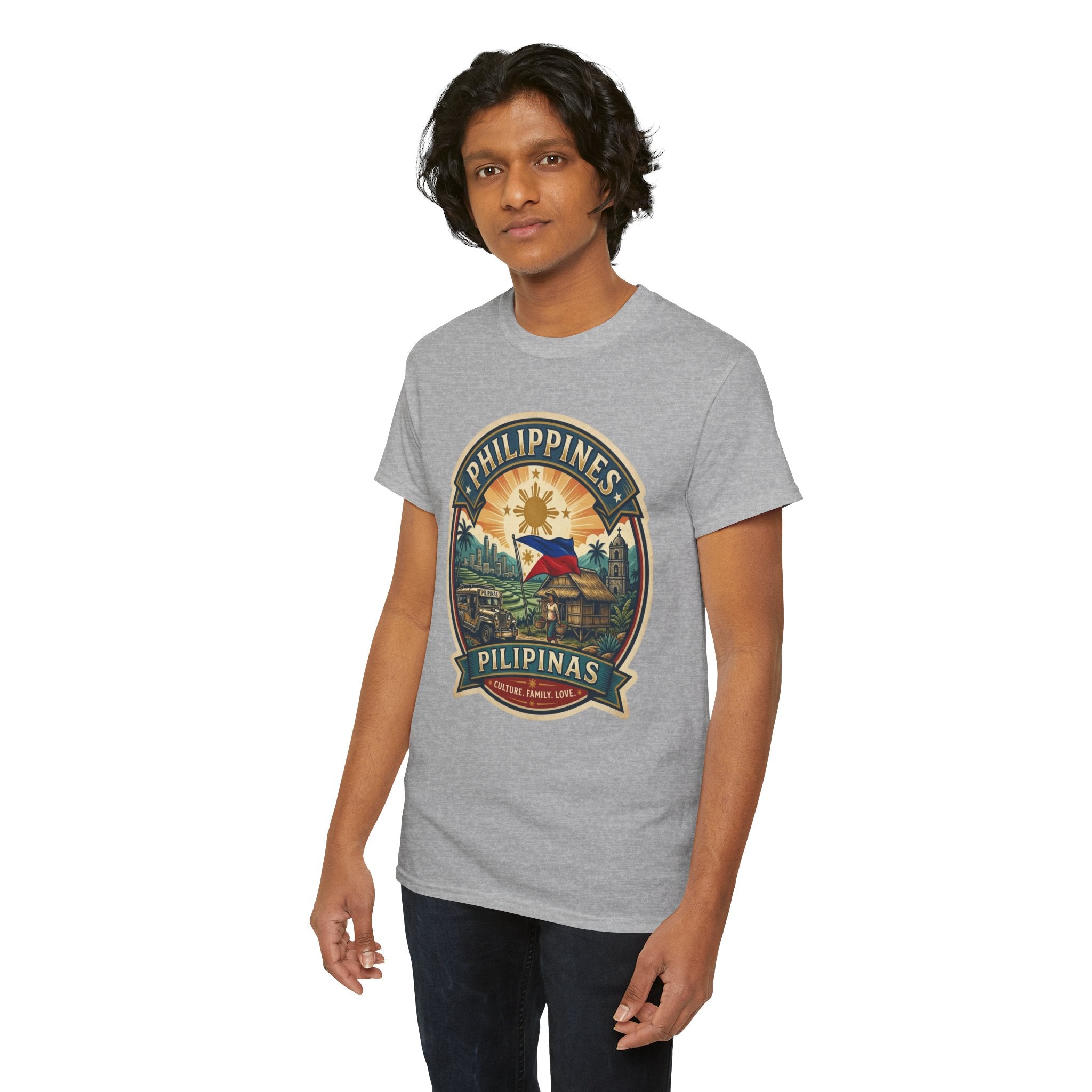 Philippines Vintage Badge T-Shirt – Filipino Pride Travel Tee