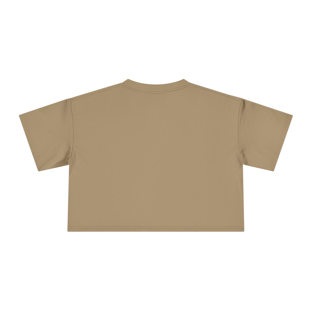 Crop Tee — "Why Fit In When You Were Born to Stand Out" Flamingo Graphic