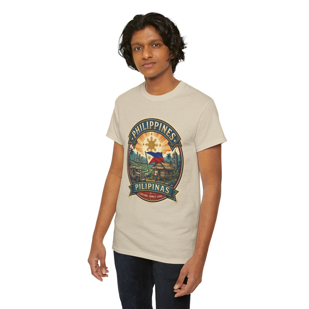 Philippines Vintage Badge T-Shirt – Filipino Pride Travel Tee