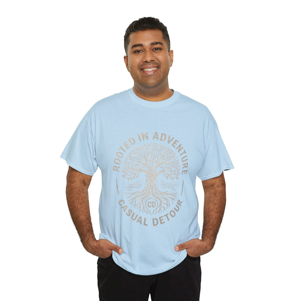 Adventure Tree T‑Shirt — "Rooted in Adventure, Casual Detour" Outdoor Graphic Tee