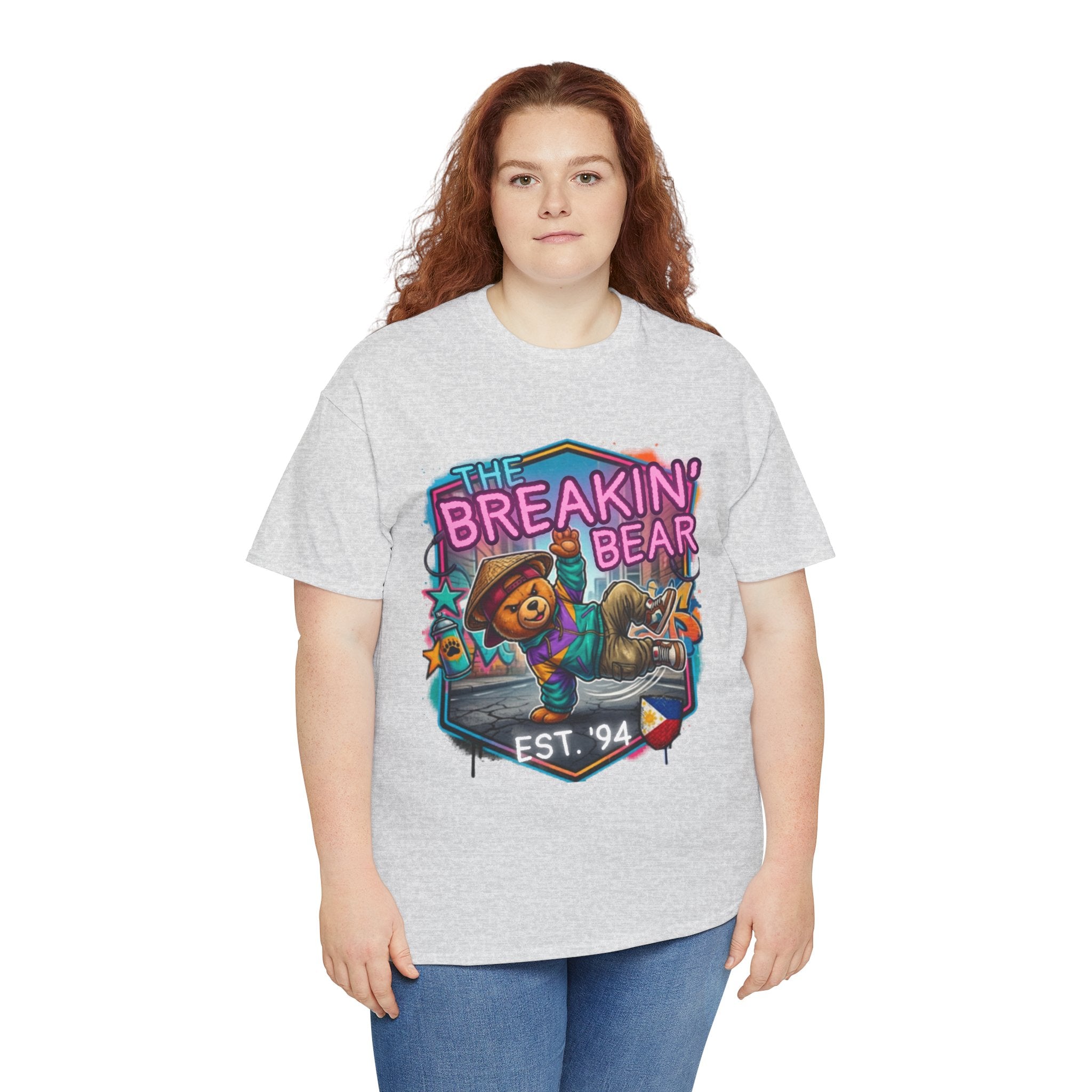 Breakin' Bear Graphic Tee — 'The Breakin' Bear' Est. '94 Retro Streetwear Filipino