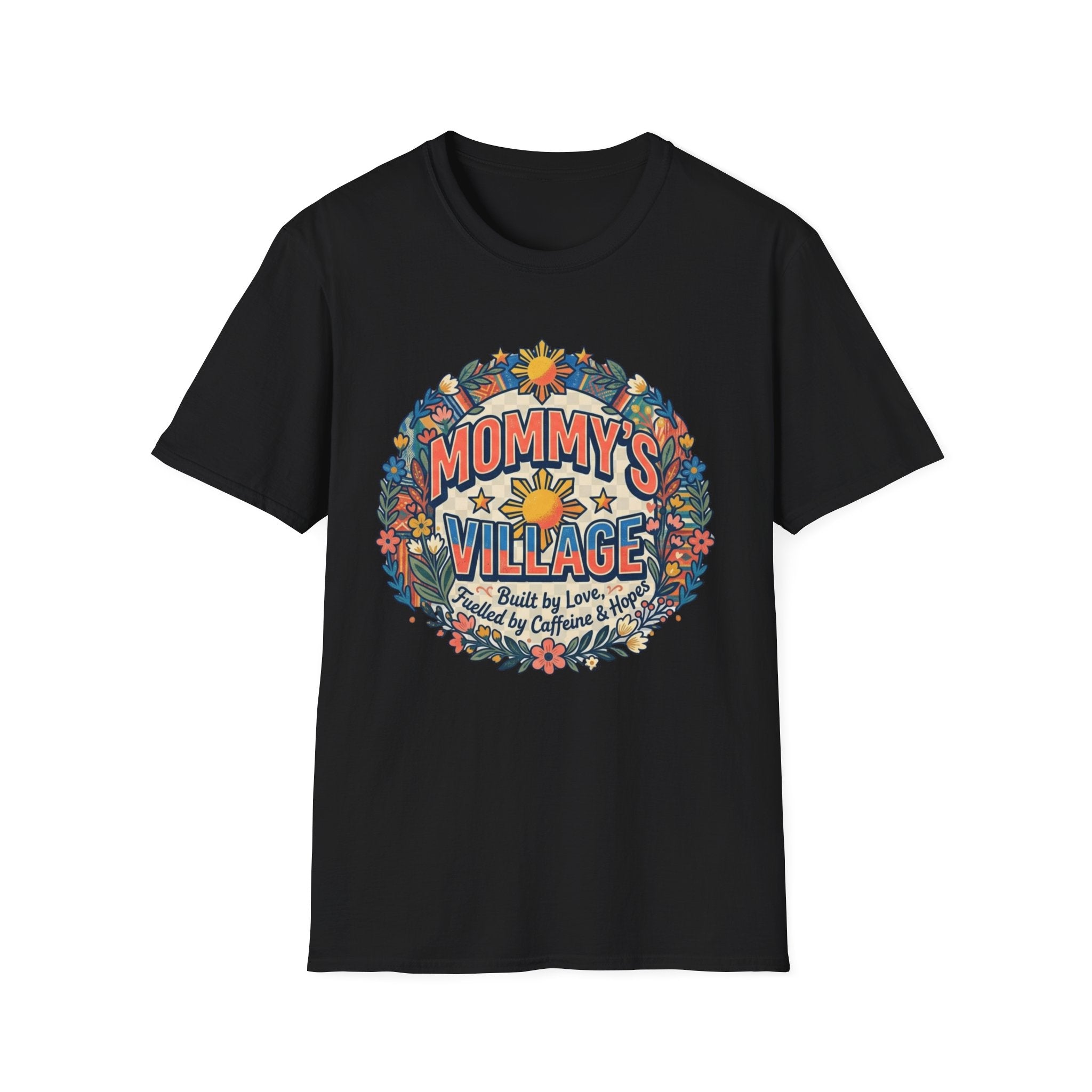 Mommy's Village T-Shirt — Philippines Sun Floral Mommy's Village Tee