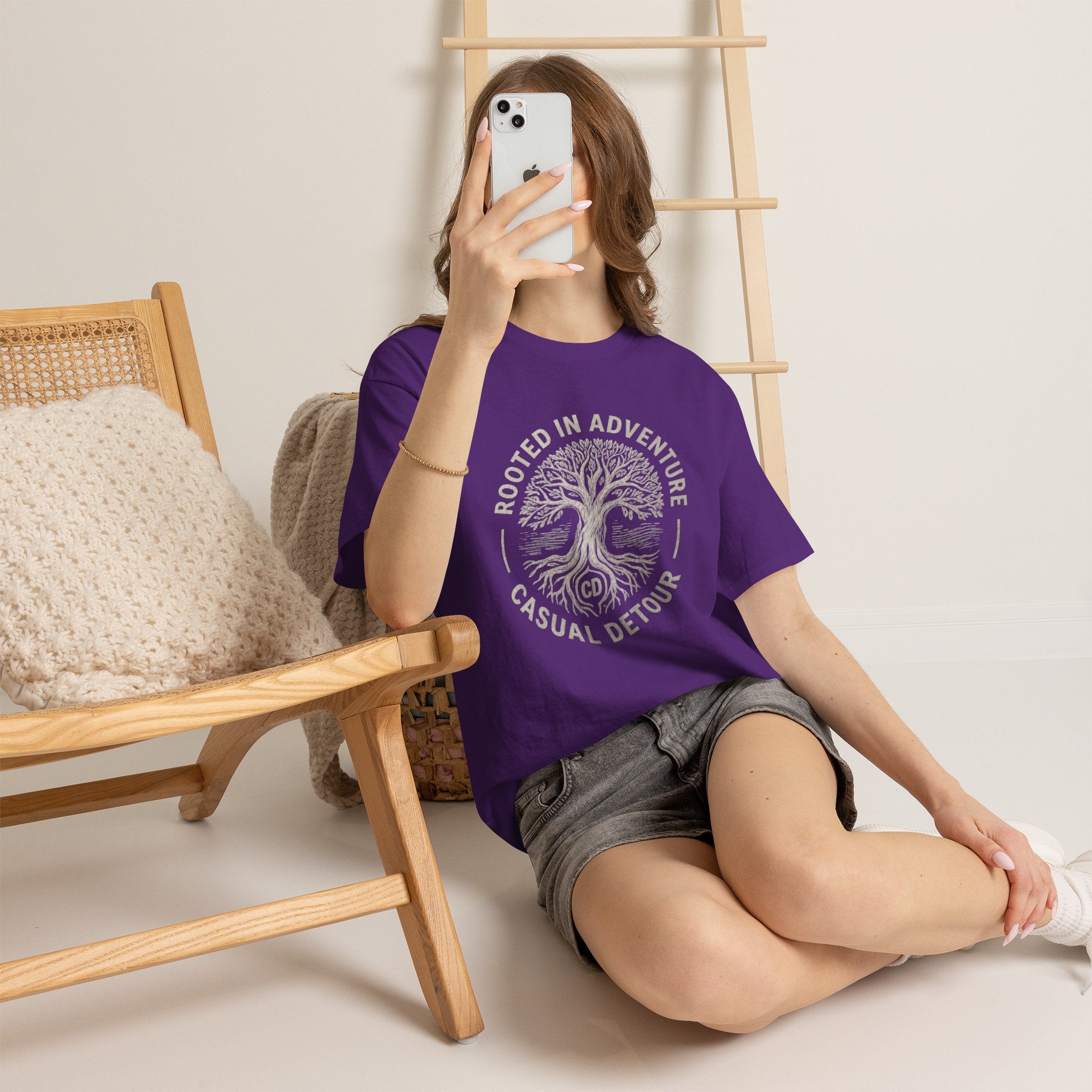 Adventure Tree T‑Shirt — "Rooted in Adventure, Casual Detour" Outdoor Graphic Tee