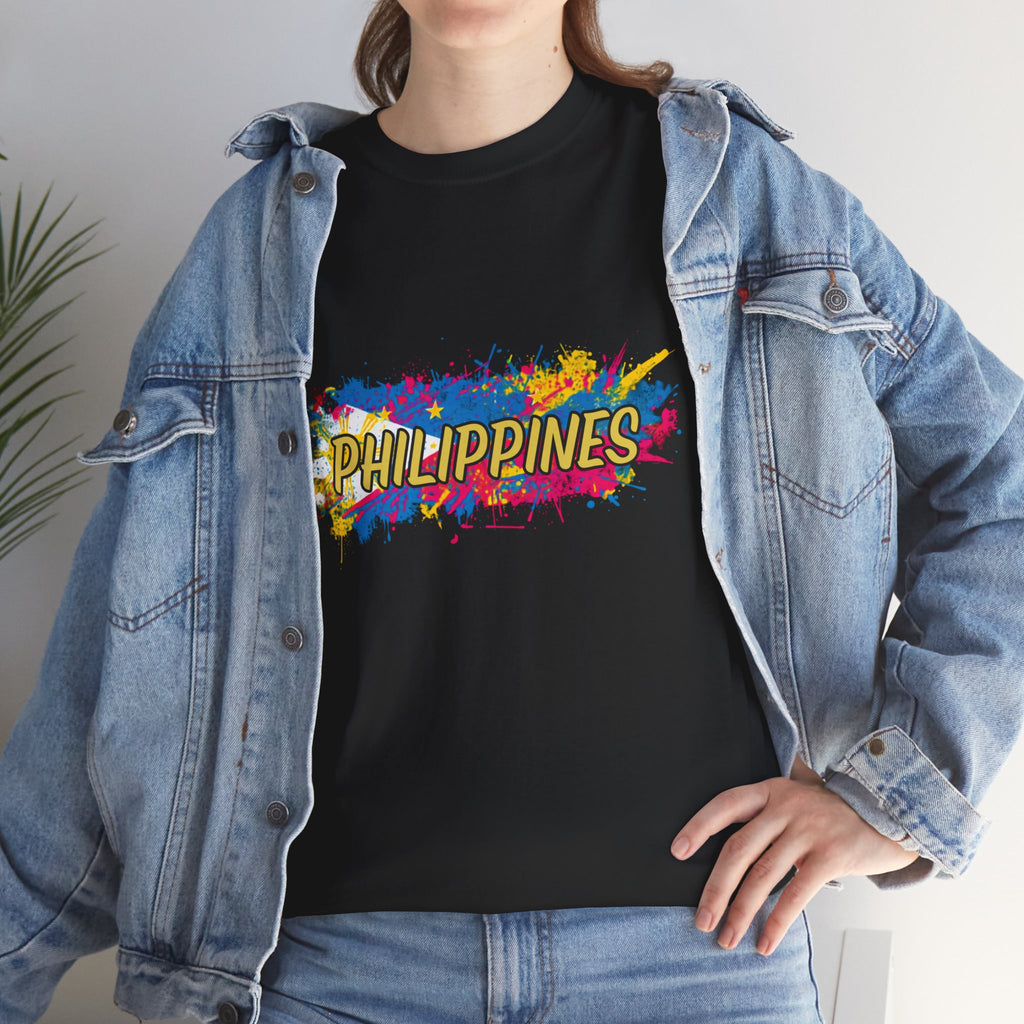Philippines Color Splash T‑Shirt — Vibrant Filipino Pride Tee