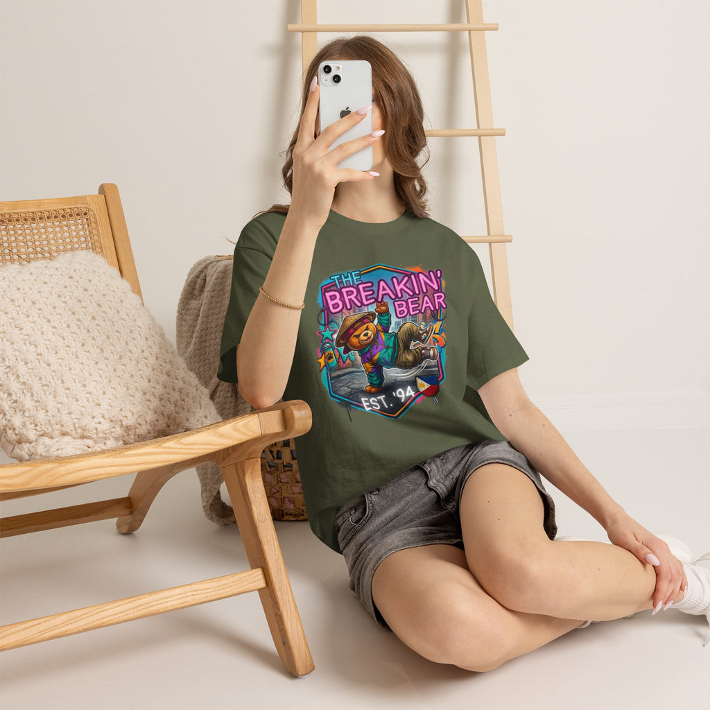 Breakin' Bear Graphic Tee — 'The Breakin' Bear' Est. '94 Retro Streetwear Filipino