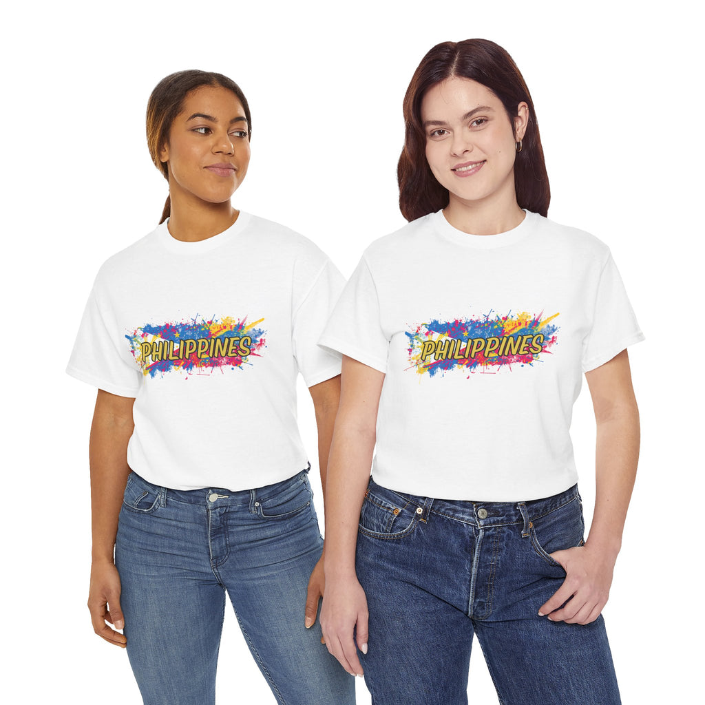 Philippines Color Splash T‑Shirt — Vibrant Filipino Pride Tee
