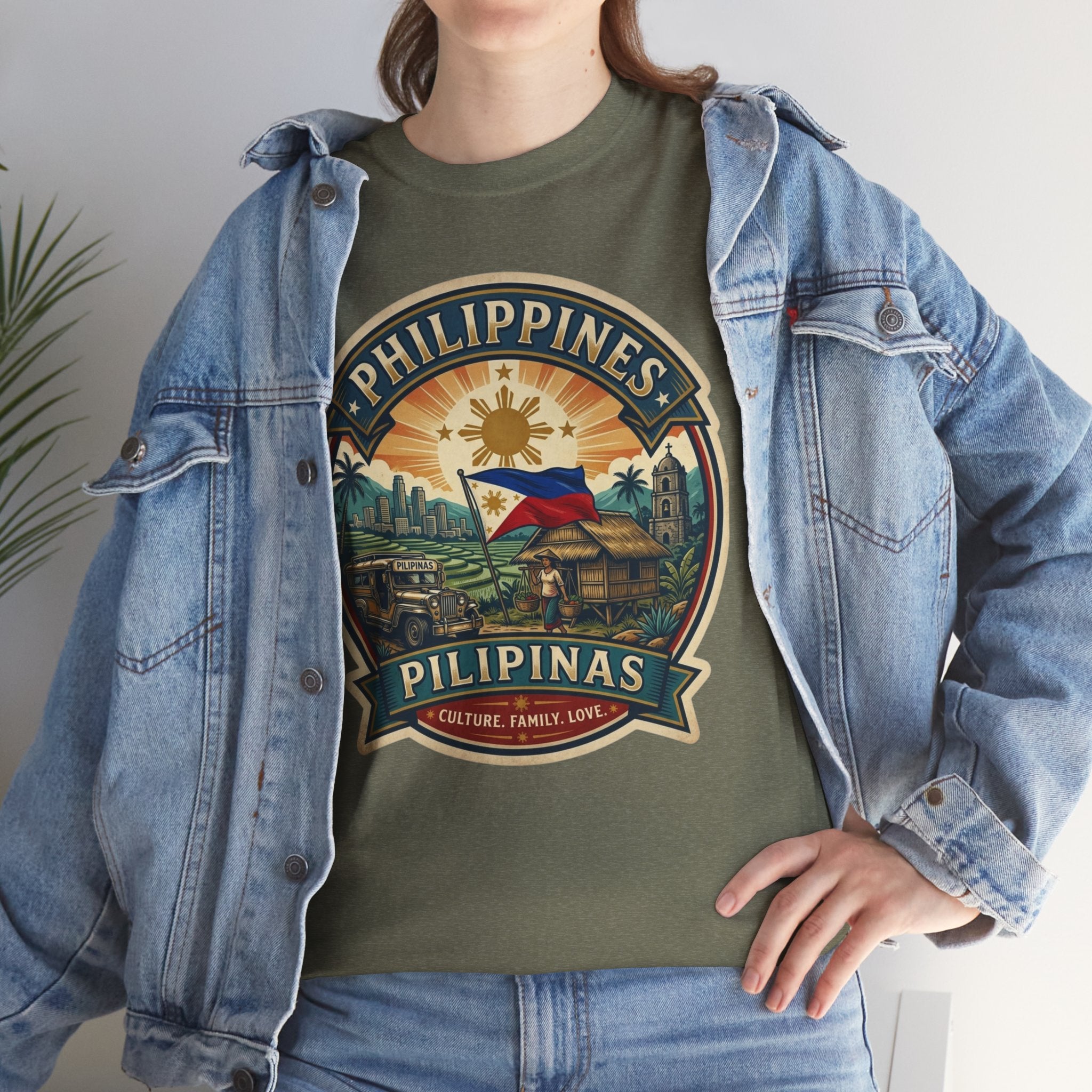 Philippines Vintage Badge T-Shirt – Filipino Pride Travel Tee