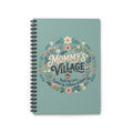 Mommy's Village Spiral Notebook — Floral 'Built by Love, Fueled by Caffeine & Hopes' Ruled Journal