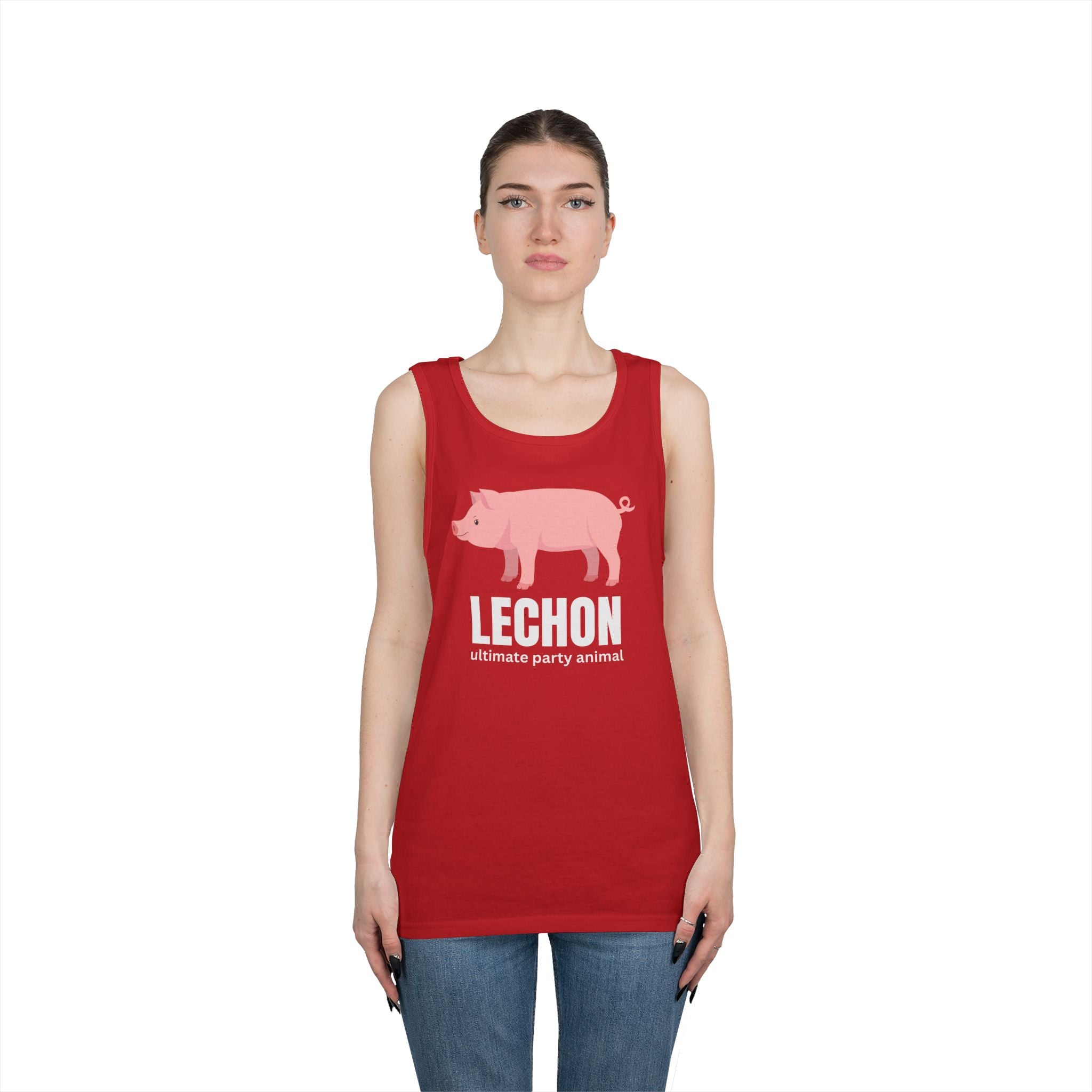 Lechon "Ultimate Party Animal" Tank Top — Funny Filipino Pig Roast Tee