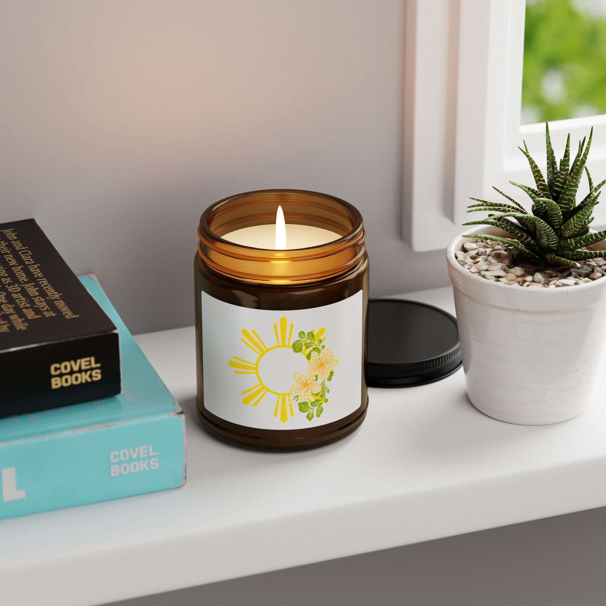 Amber Jar Soy Candle — Scent) filipino, pinoy, Phillipines sun