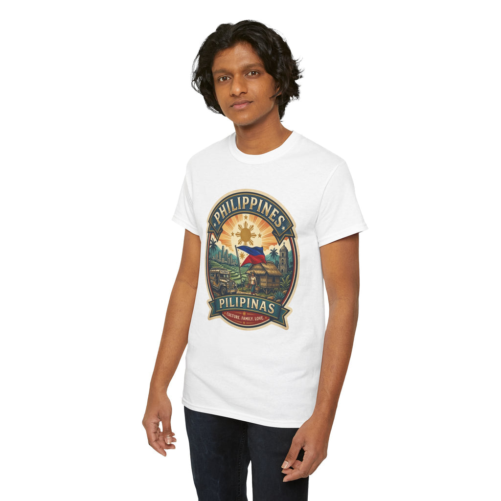 Philippines Vintage Badge T-Shirt – Filipino Pride Travel Tee