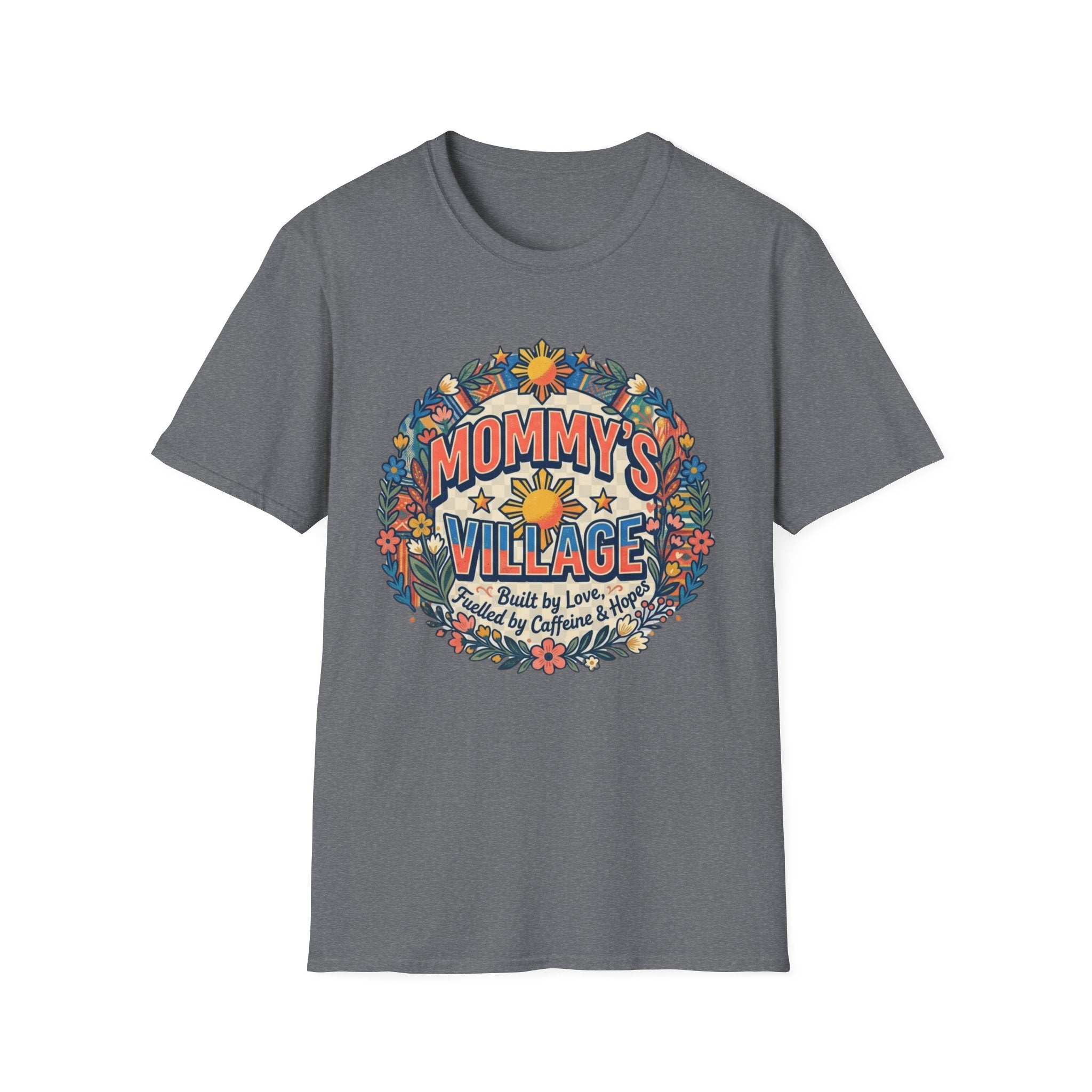 Mommy's Village T-Shirt — Philippines Sun Floral Mommy's Village Tee