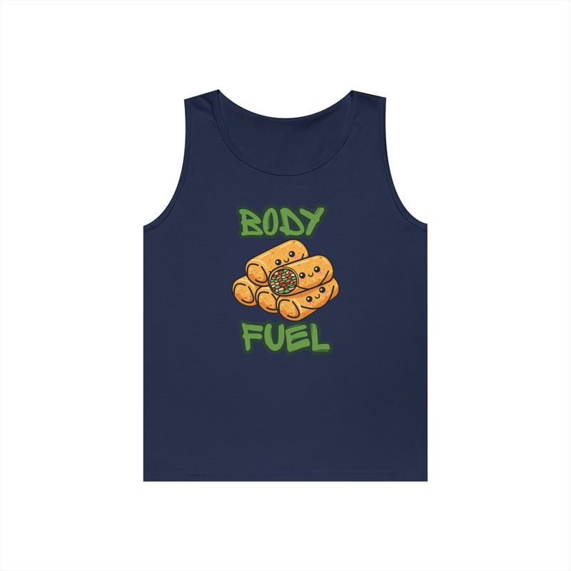 Body Fuel lumpia Tank Top — Funny Food Graphic Fitness Tank