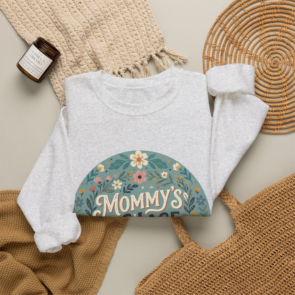 Mommy's Village Floral Crewneck Sweatshirt — Mom Life Cozy Pullover