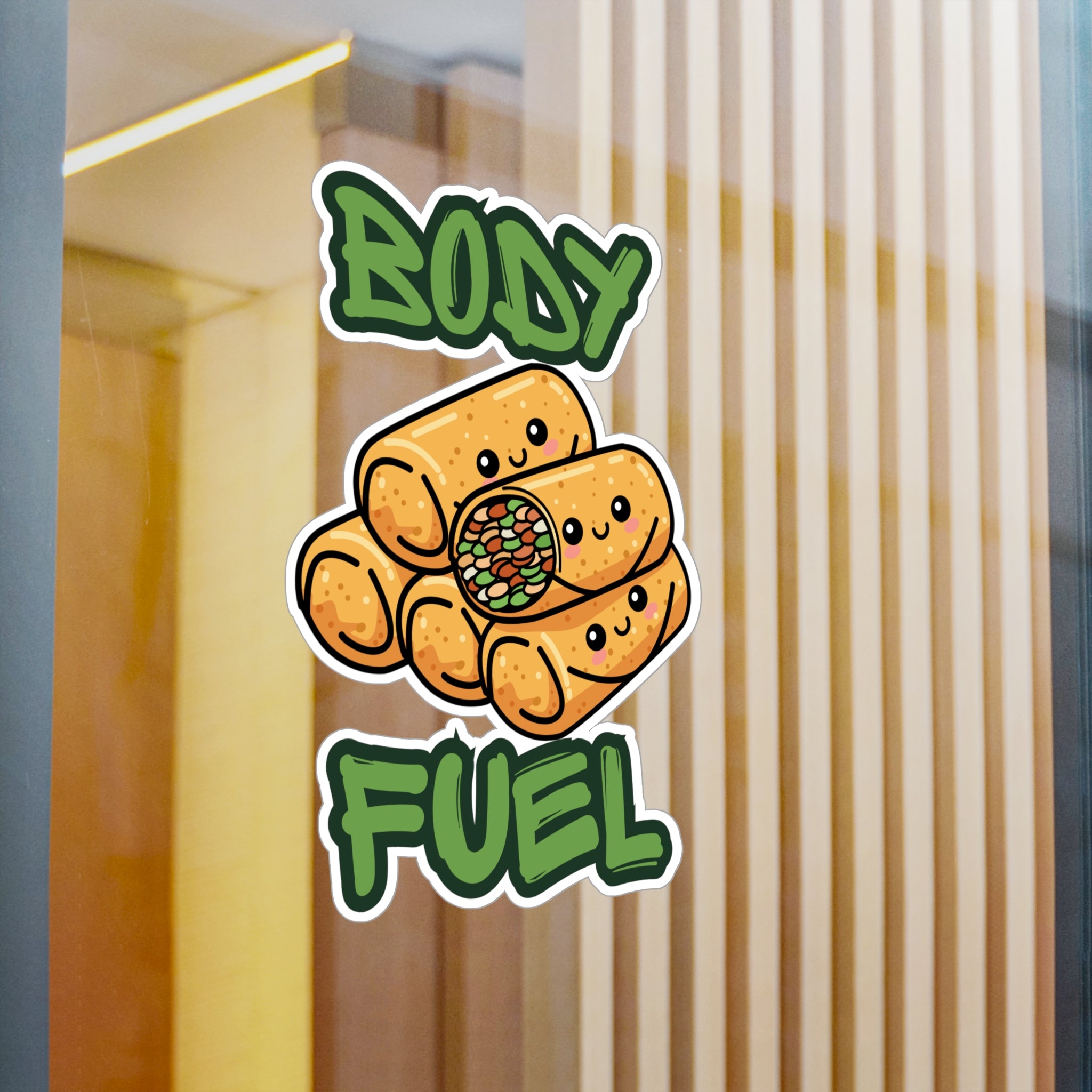 Cute Lumpia Stack Vinyl Sticker – Kawaii Philippines,  Pinoy, filipino,Food Kiss-Cut Decal
