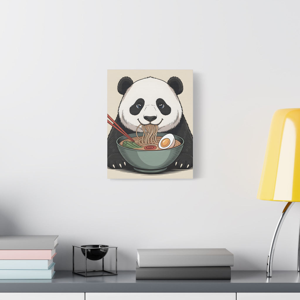 Panda Ramen Canvas Print