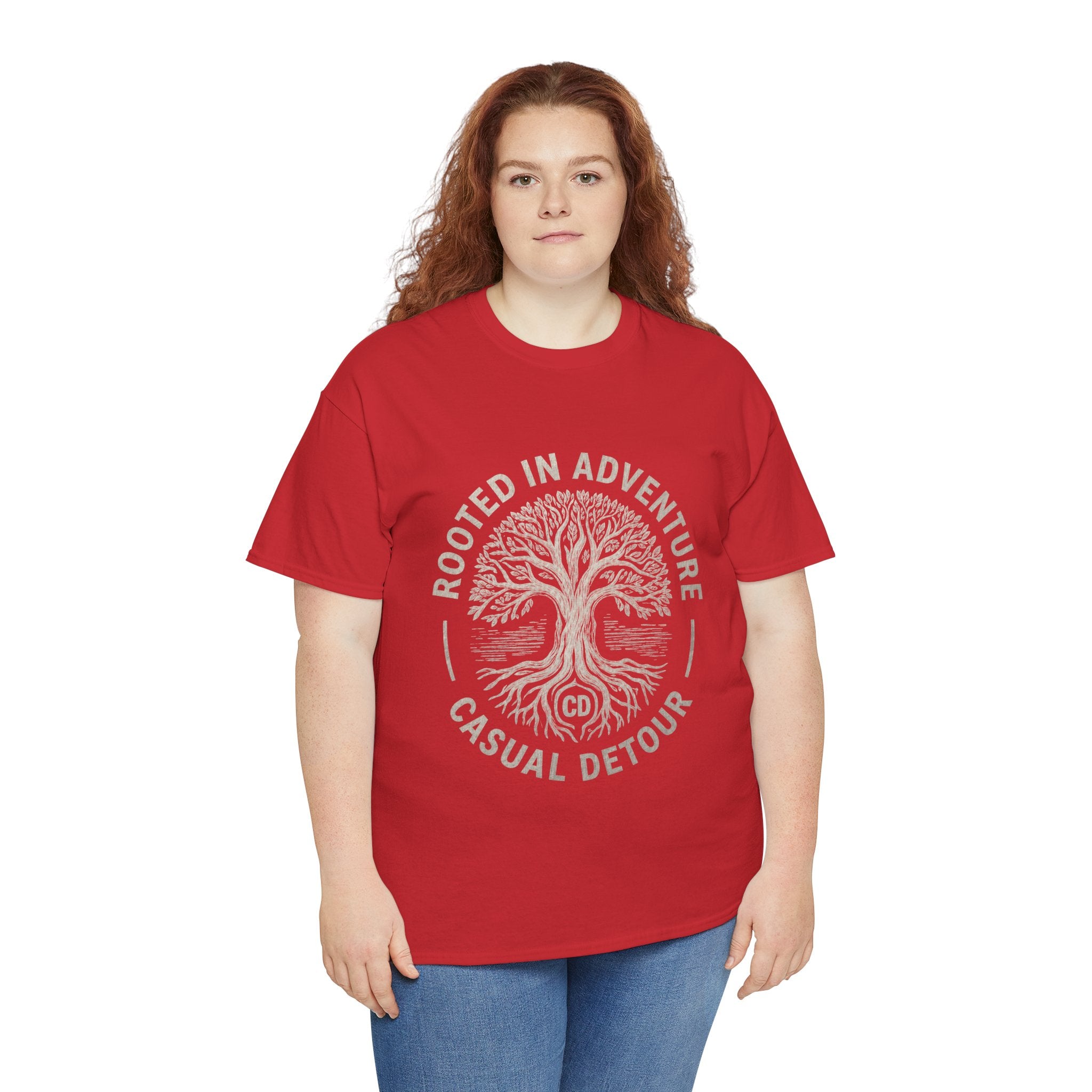 Adventure Tree T‑Shirt — "Rooted in Adventure, Casual Detour" Outdoor Graphic Tee