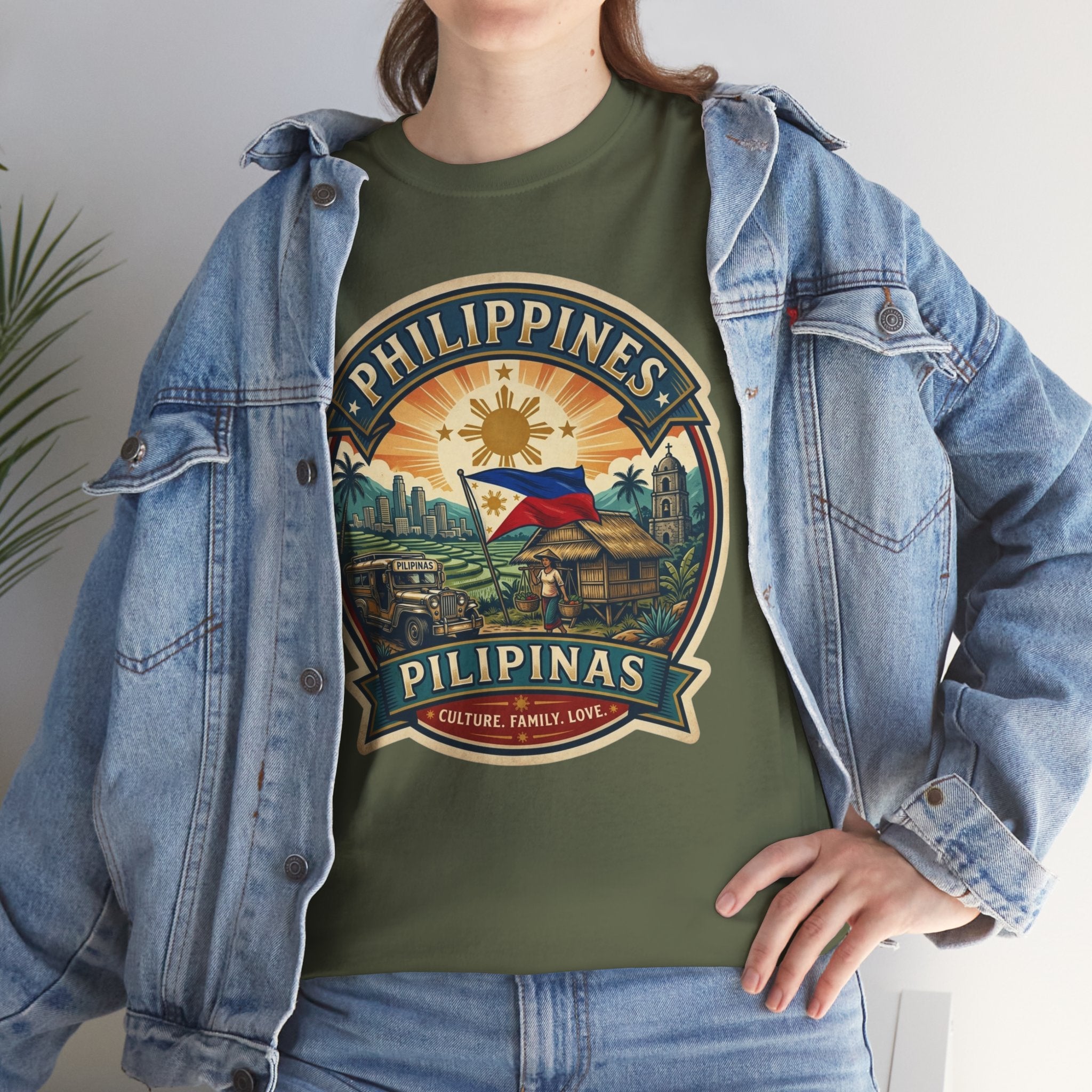 Philippines Vintage Badge T-Shirt – Filipino Pride Travel Tee