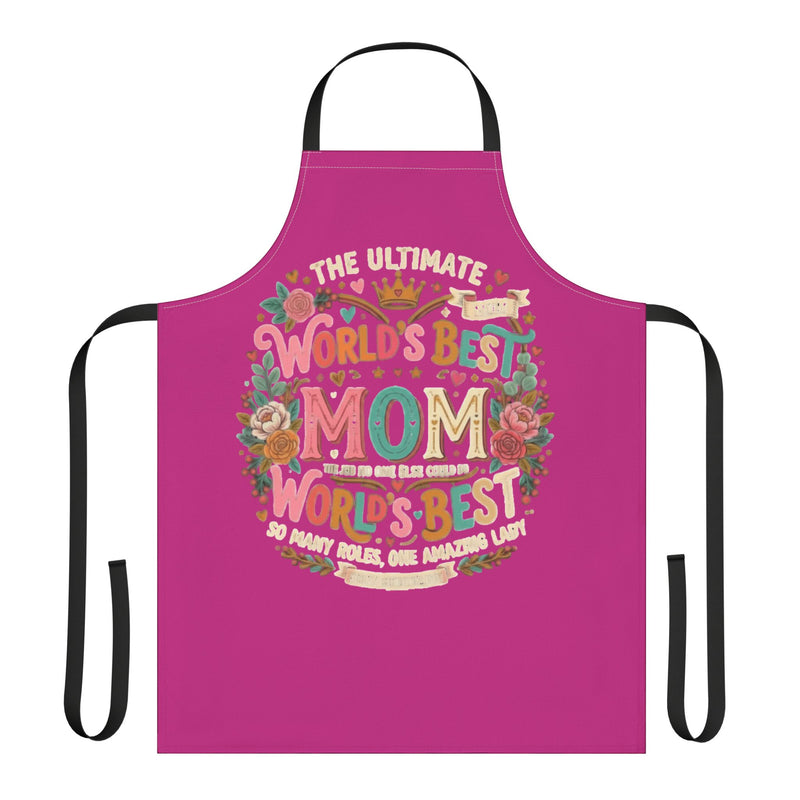 World's Best Mom Floral Apron — Ultimate Mother's Day Gift