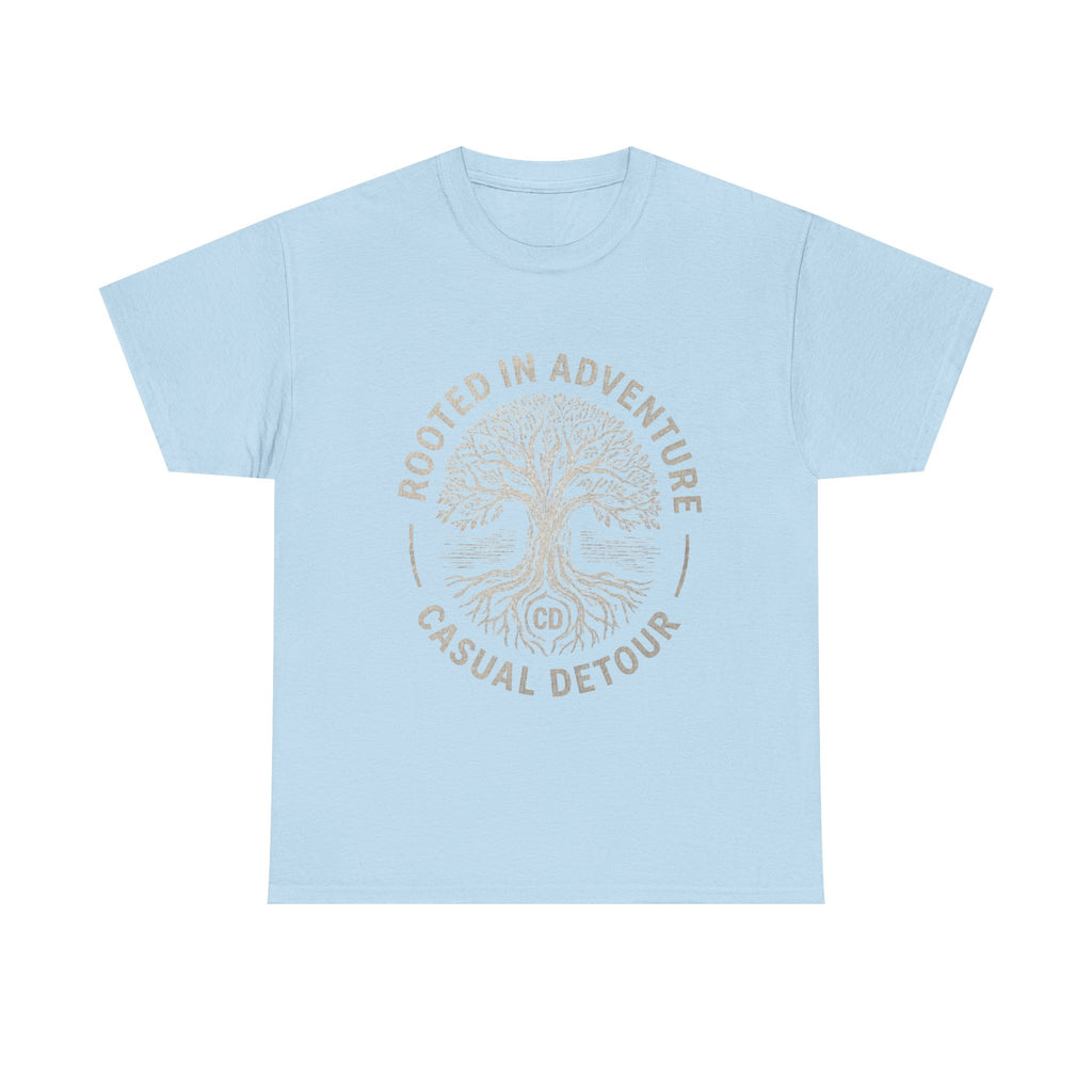 Adventure Tree T‑Shirt — "Rooted in Adventure, Casual Detour" Outdoor Graphic Tee
