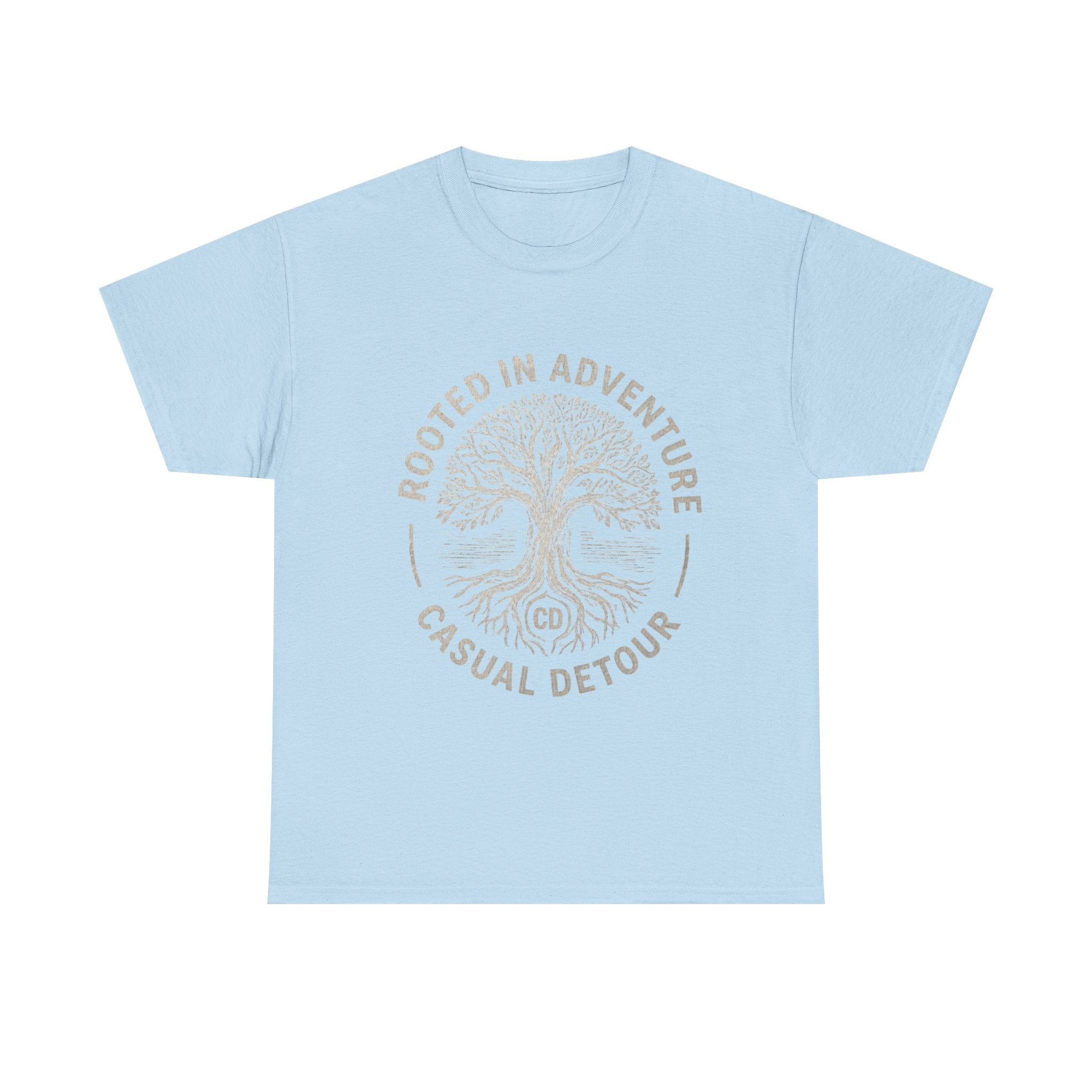 Adventure Tree T‑Shirt — "Rooted in Adventure, Casual Detour" Outdoor Graphic Tee