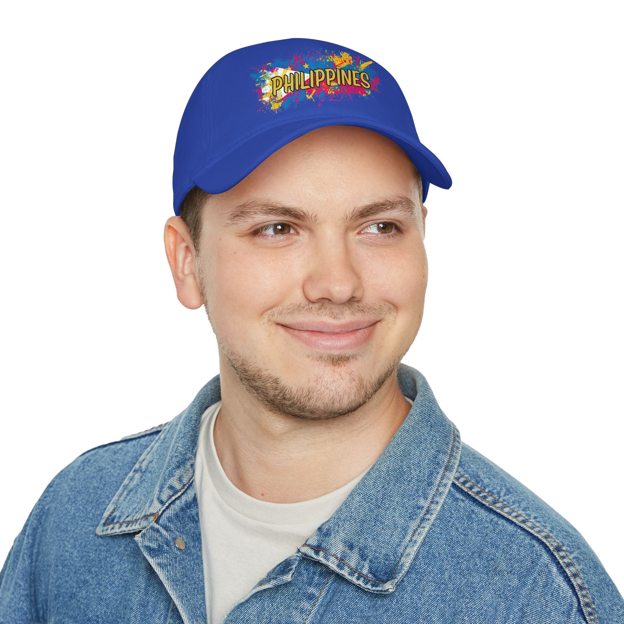 Philippines Paint Splash Baseball Cap — Colorful Filipino Pride Hat