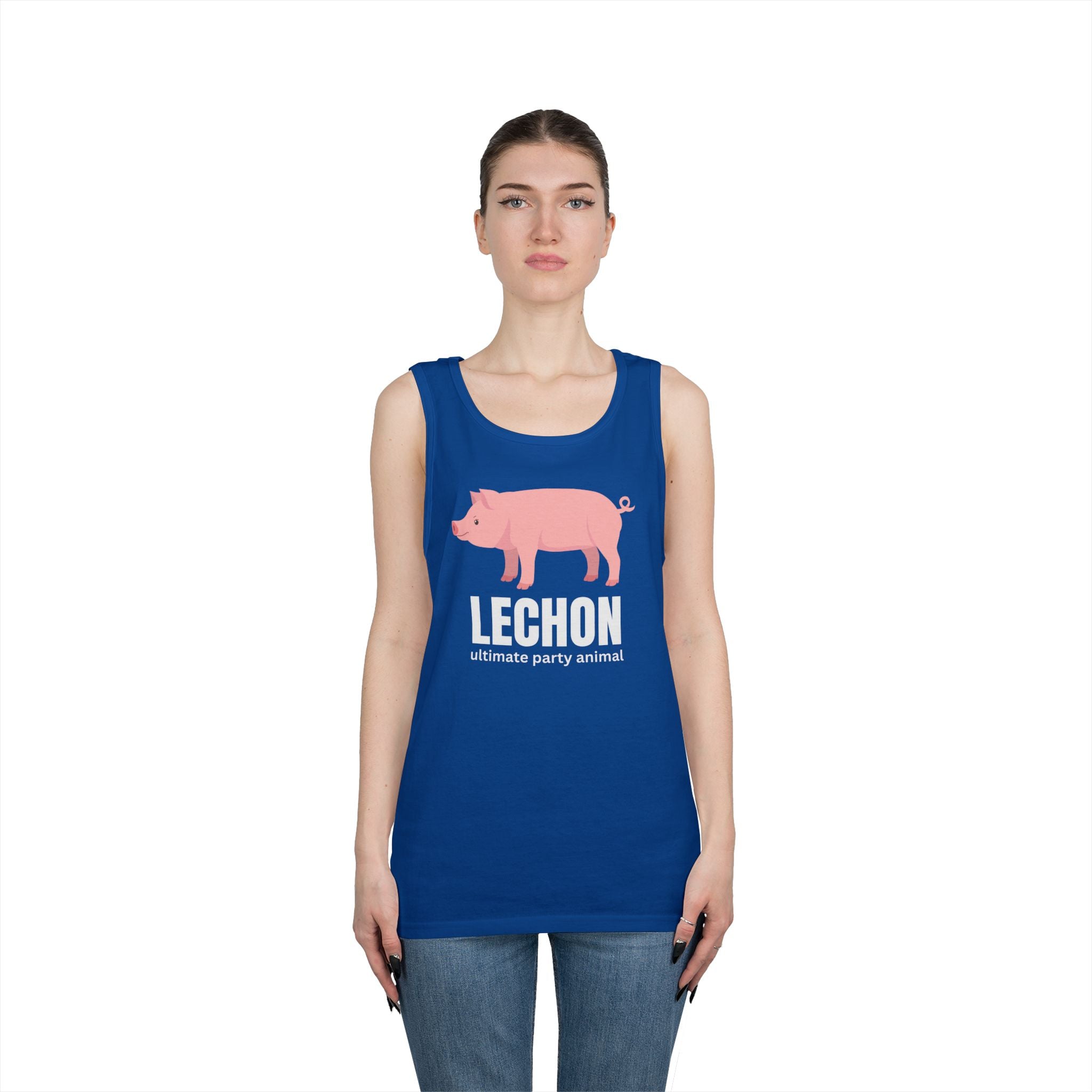 Lechon "Ultimate Party Animal" Tank Top — Funny Filipino Pig Roast Tee