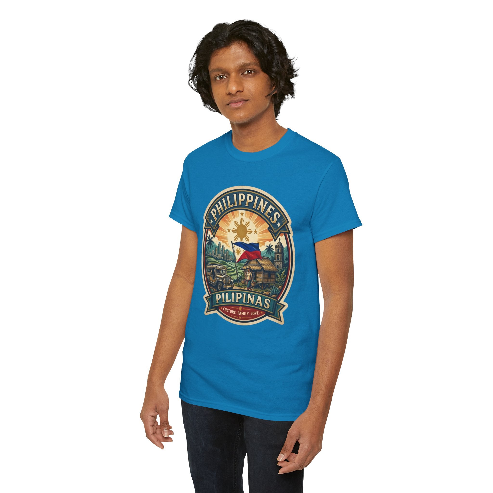 Philippines Vintage Badge T-Shirt – Filipino Pride Travel Tee