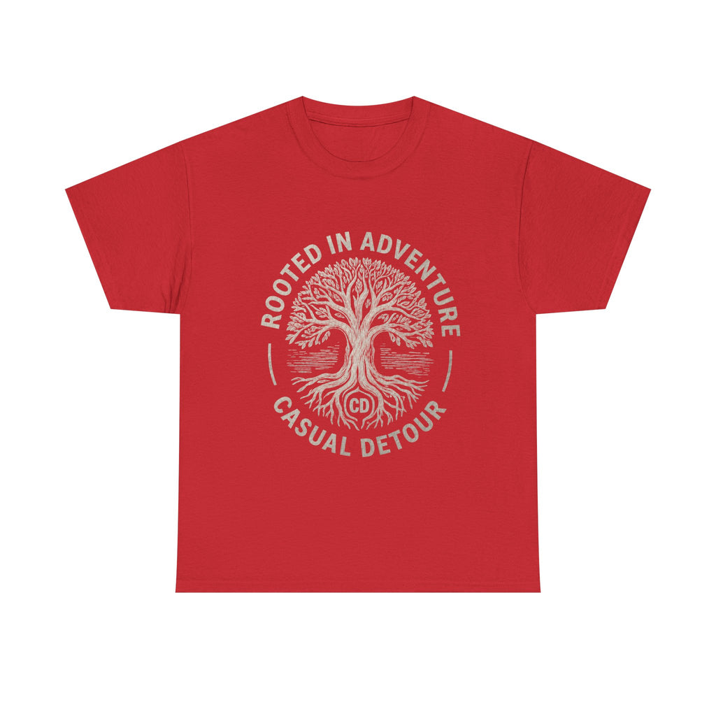Adventure Tree T‑Shirt — "Rooted in Adventure, Casual Detour" Outdoor Graphic Tee