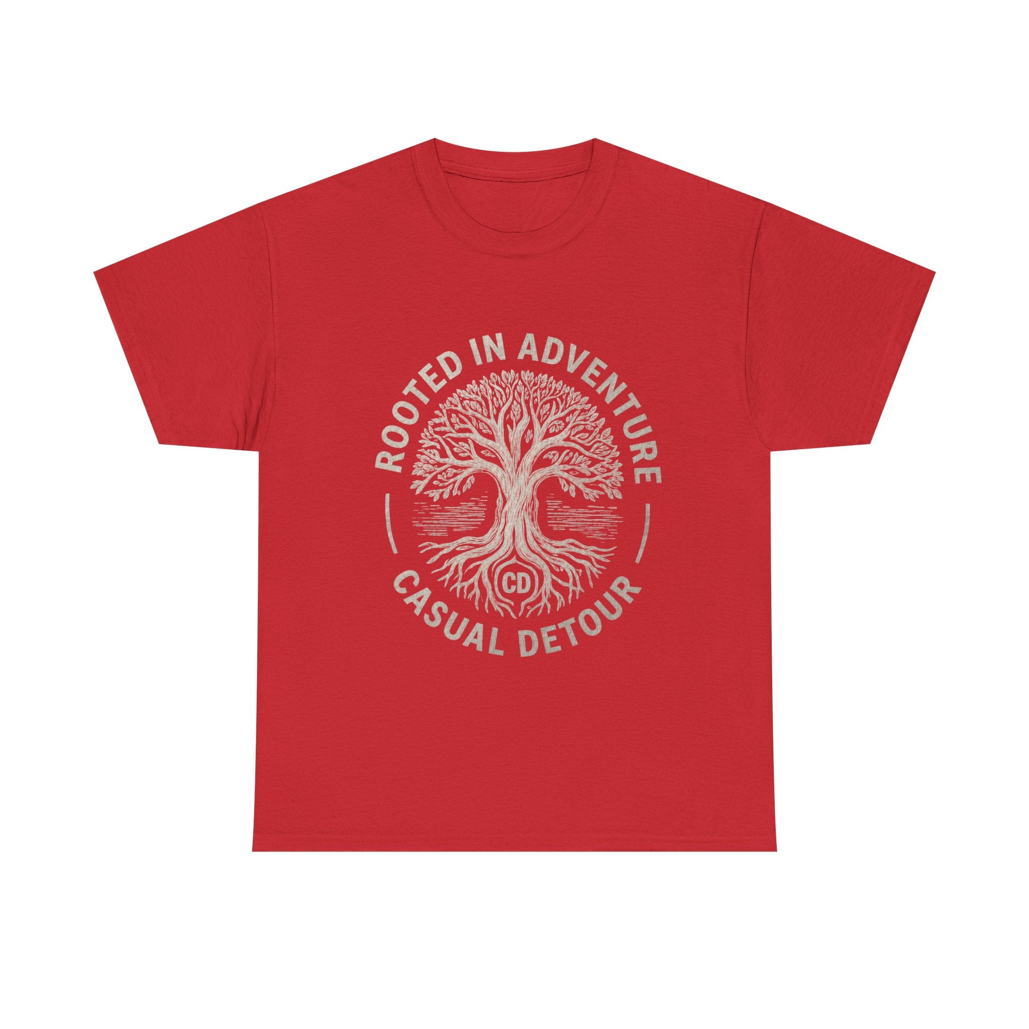 Adventure Tree T‑Shirt — "Rooted in Adventure, Casual Detour" Outdoor Graphic Tee