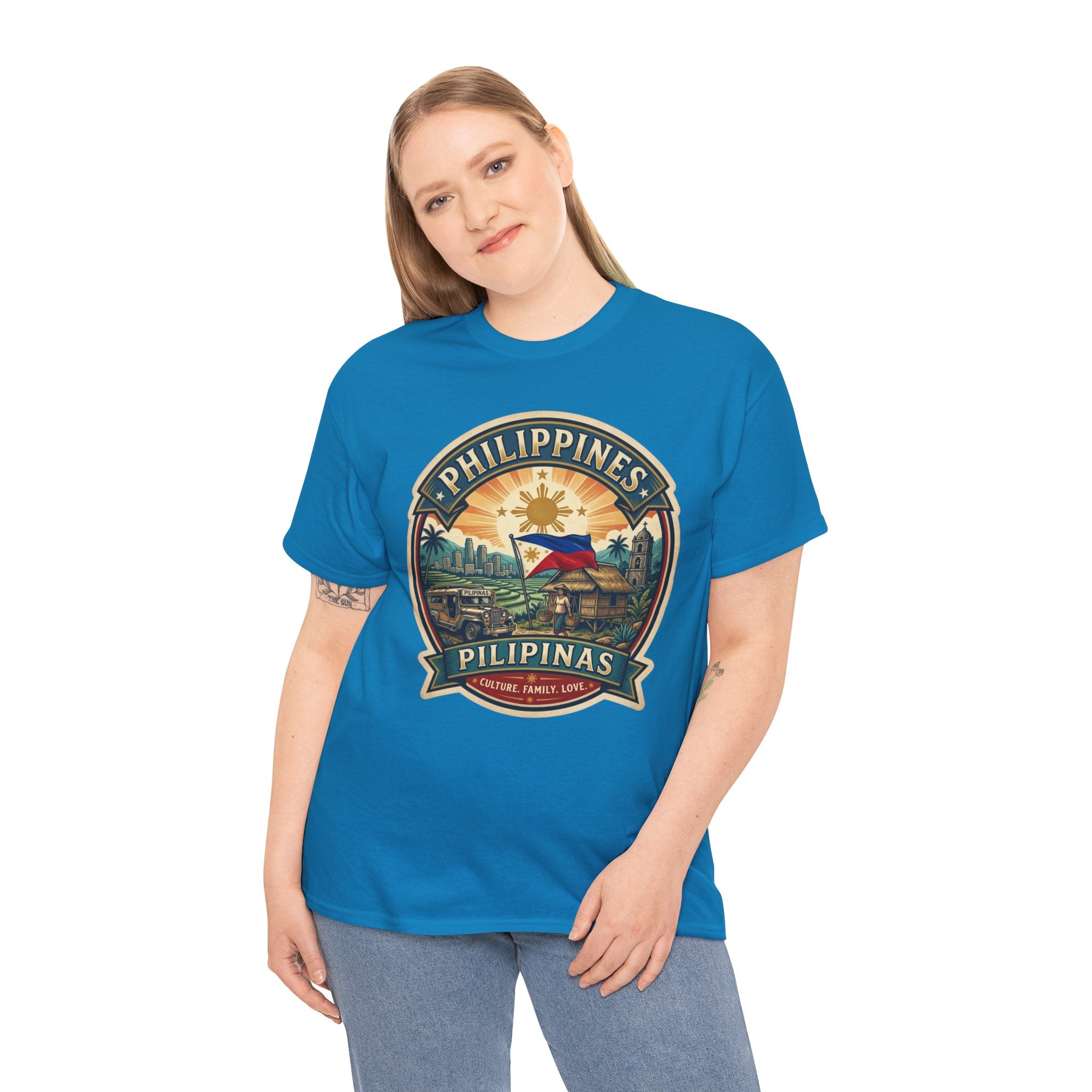 Philippines Vintage Badge T-Shirt – Filipino Pride Travel Tee