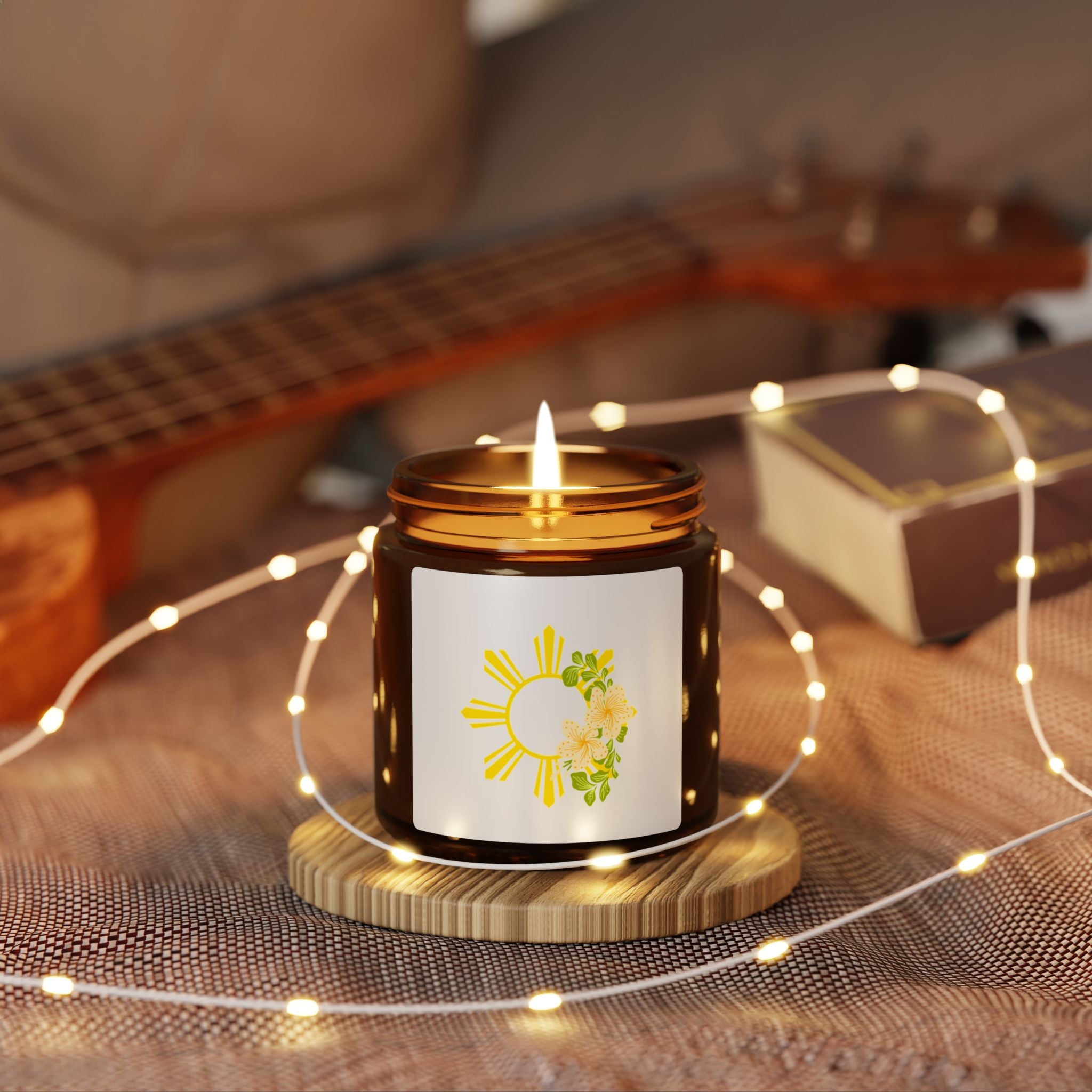 Amber Jar Soy Candle — Scent) filipino, pinoy, Phillipines sun